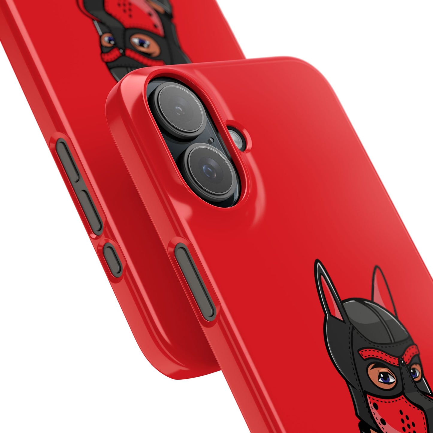 Pup Hood Slim iPhone Cases - Red