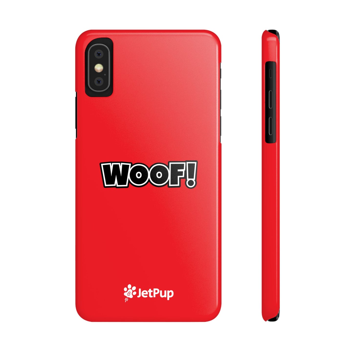 Woof Slim iPhone Cases - Red