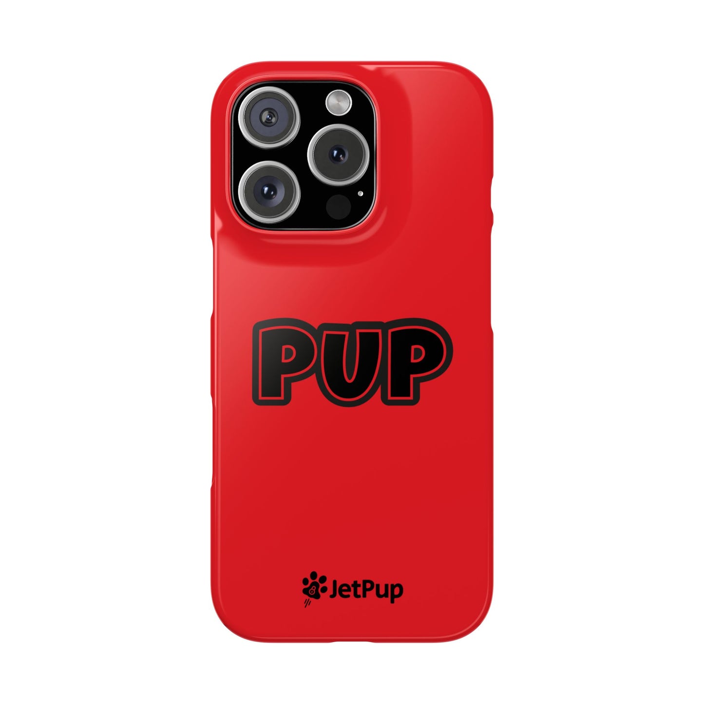 Pup Slim iPhone Cases - Red