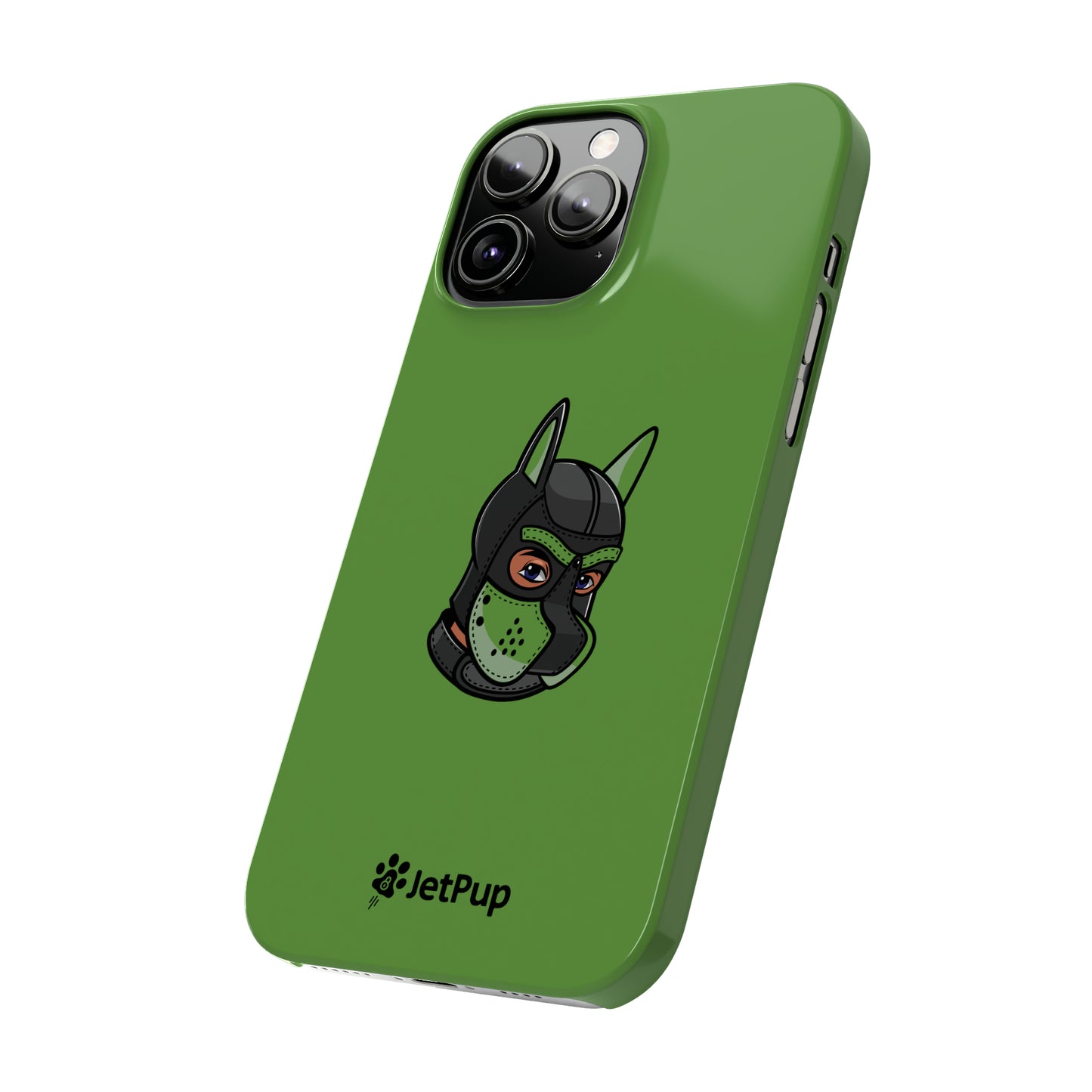 Pup Hood Slim iPhone Cases - Green