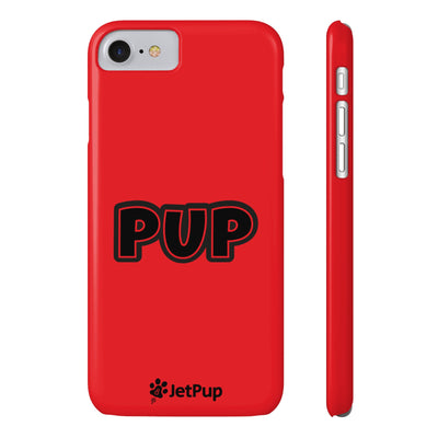 Pup Slim iPhone Cases - Red