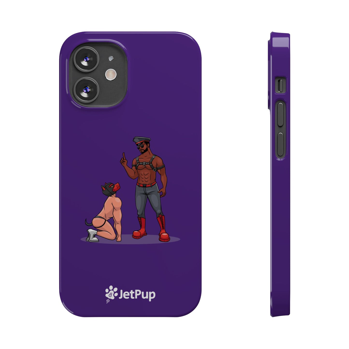 Sir & Pup Hood Slim iPhone Cases - Purple