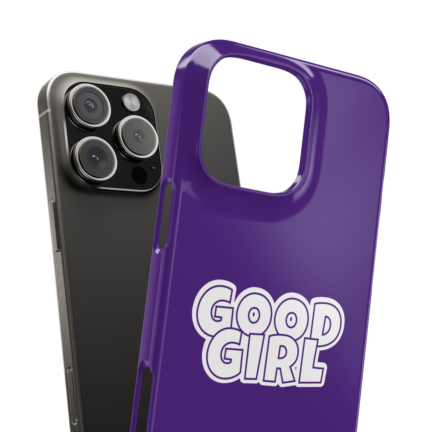 Good Girl Slim iPhone Cases - Purple