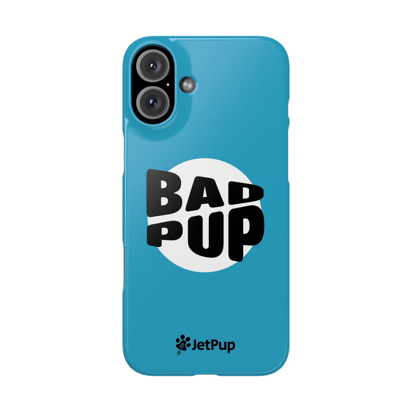 Bad Pup Slim iPhone Cases - Turquoise