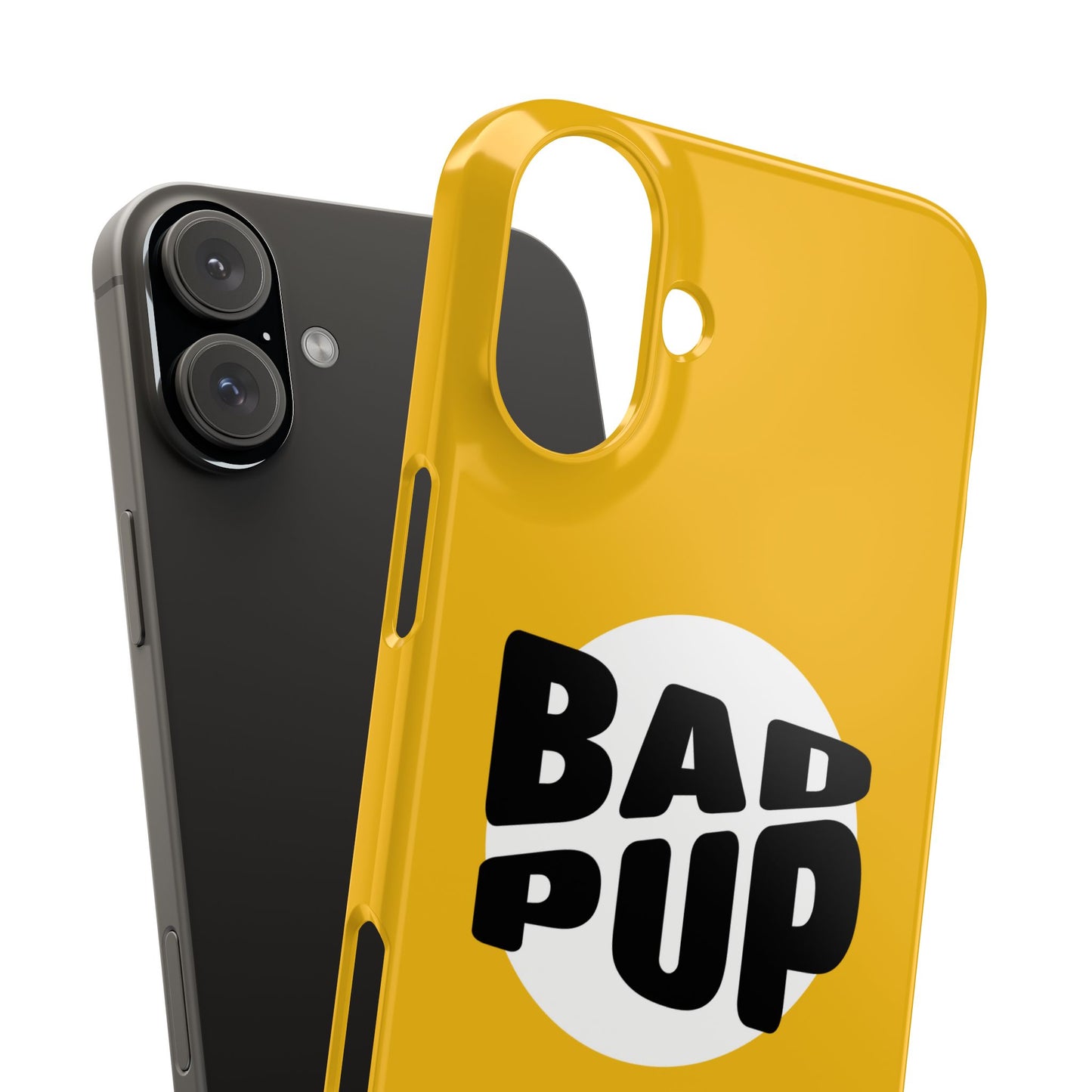 Bad Pup Slim iPhone Cases - Yellow