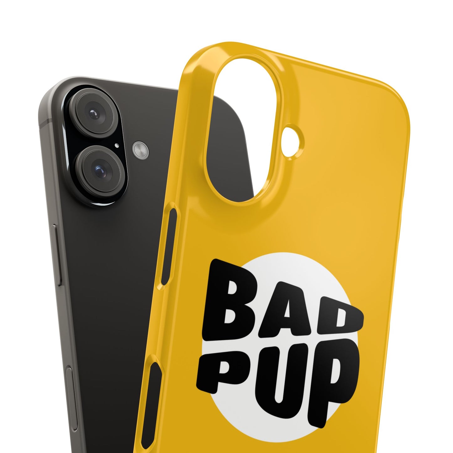 Bad Pup Slim iPhone Cases - Yellow