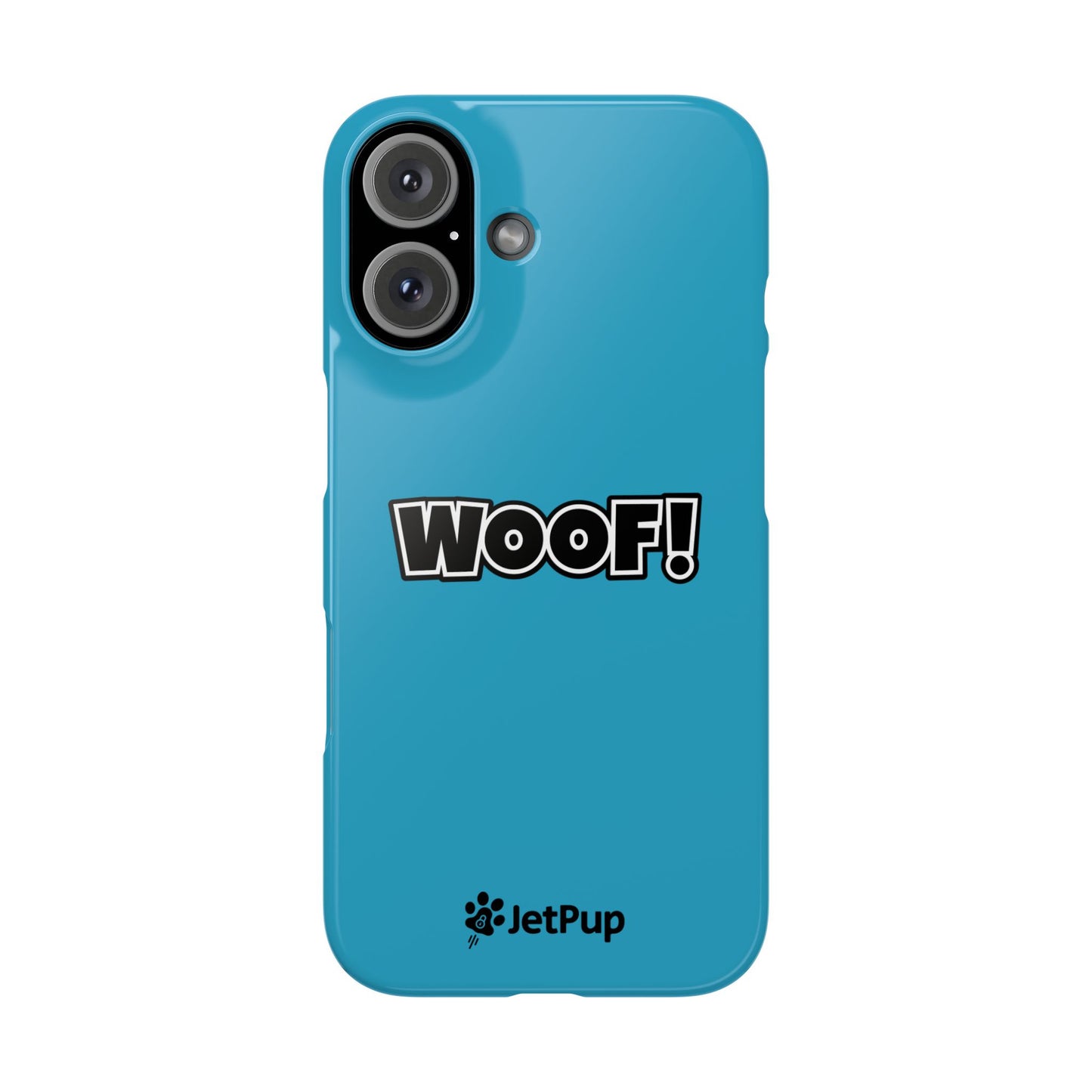 Woof Slim iPhone Cases -Turquoise