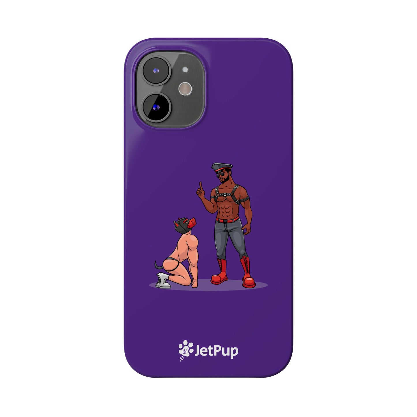 Sir & Pup Hood Slim iPhone Cases - Purple