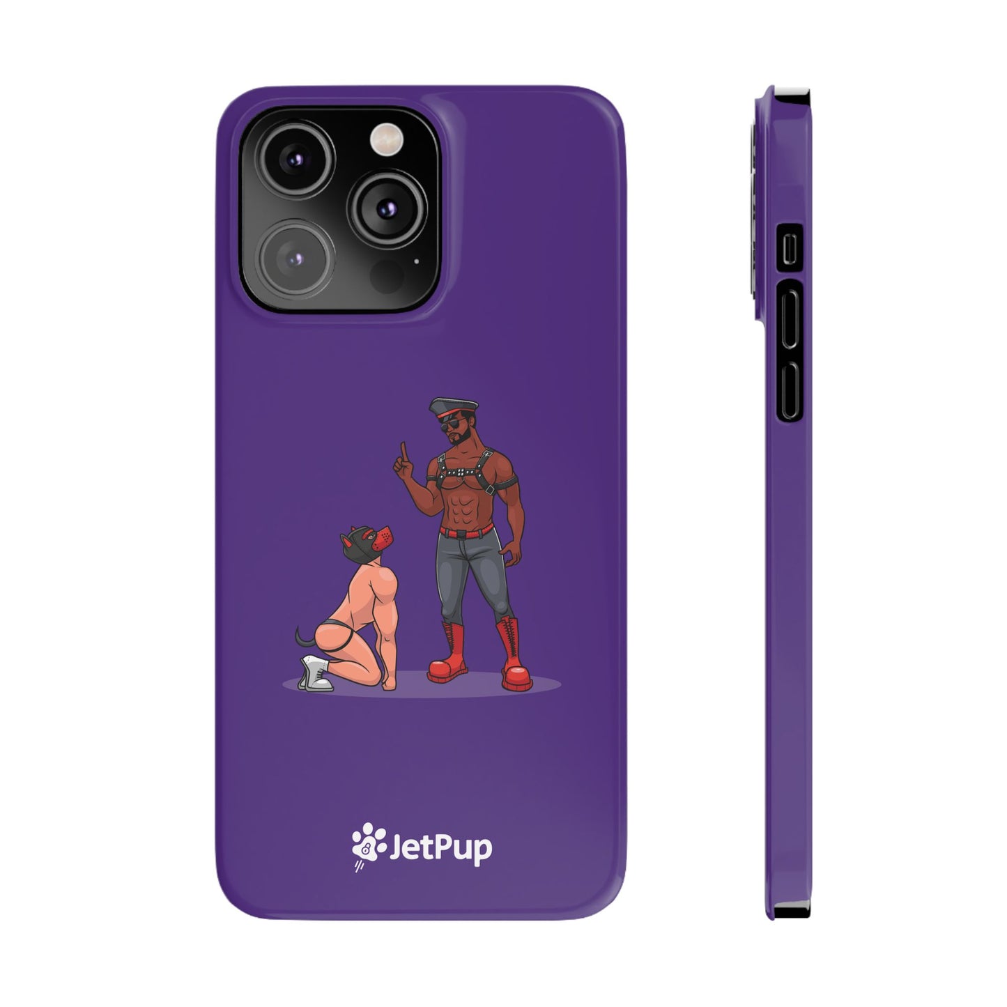 Sir & Pup Hood Slim iPhone Cases - Purple
