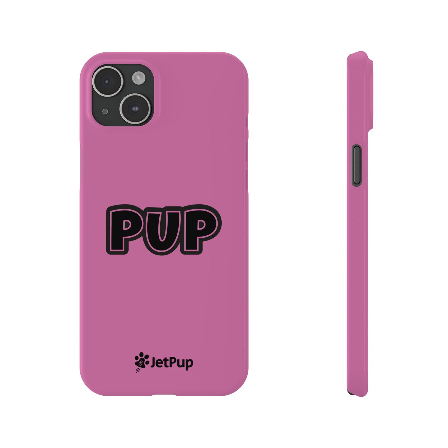 Pup Slim iPhone Cases - Pink