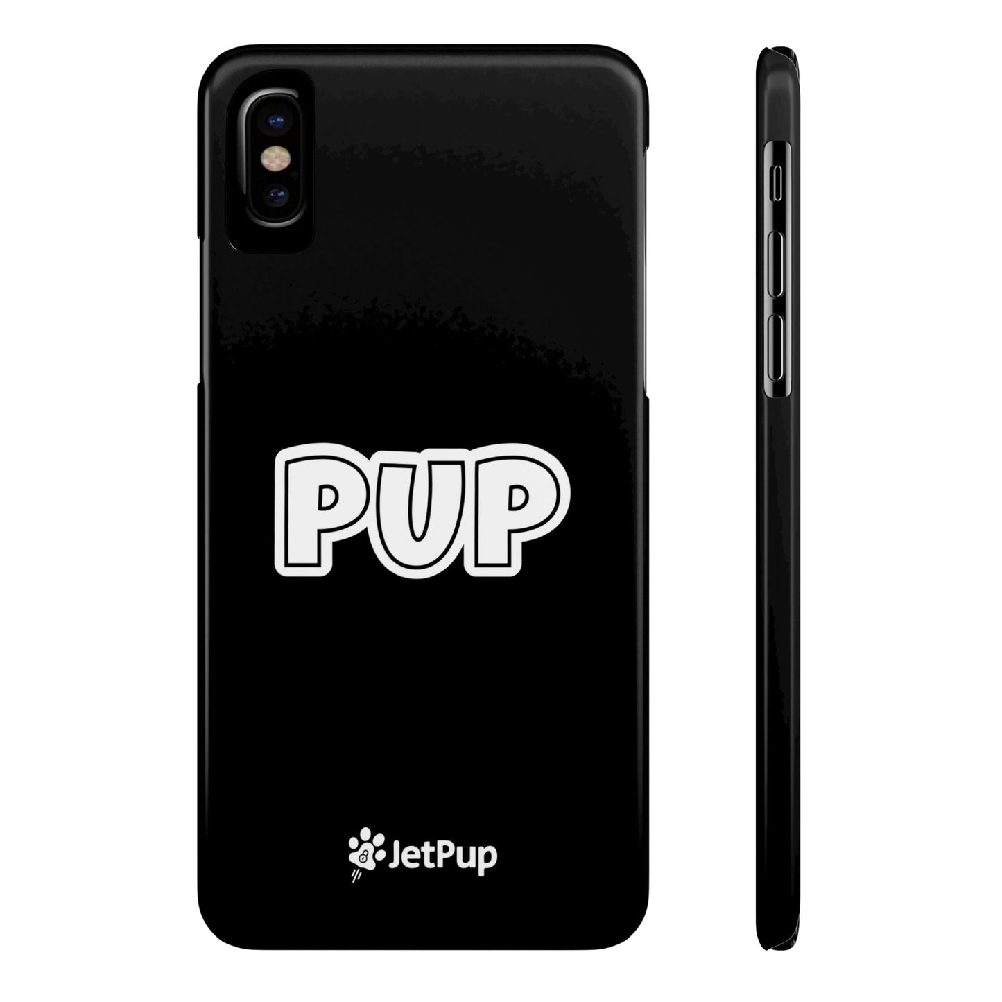 Pup Slim iPhone Cases - Black
