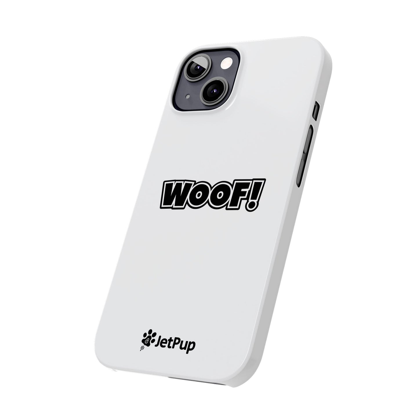 Woof Slim iPhone Cases - White