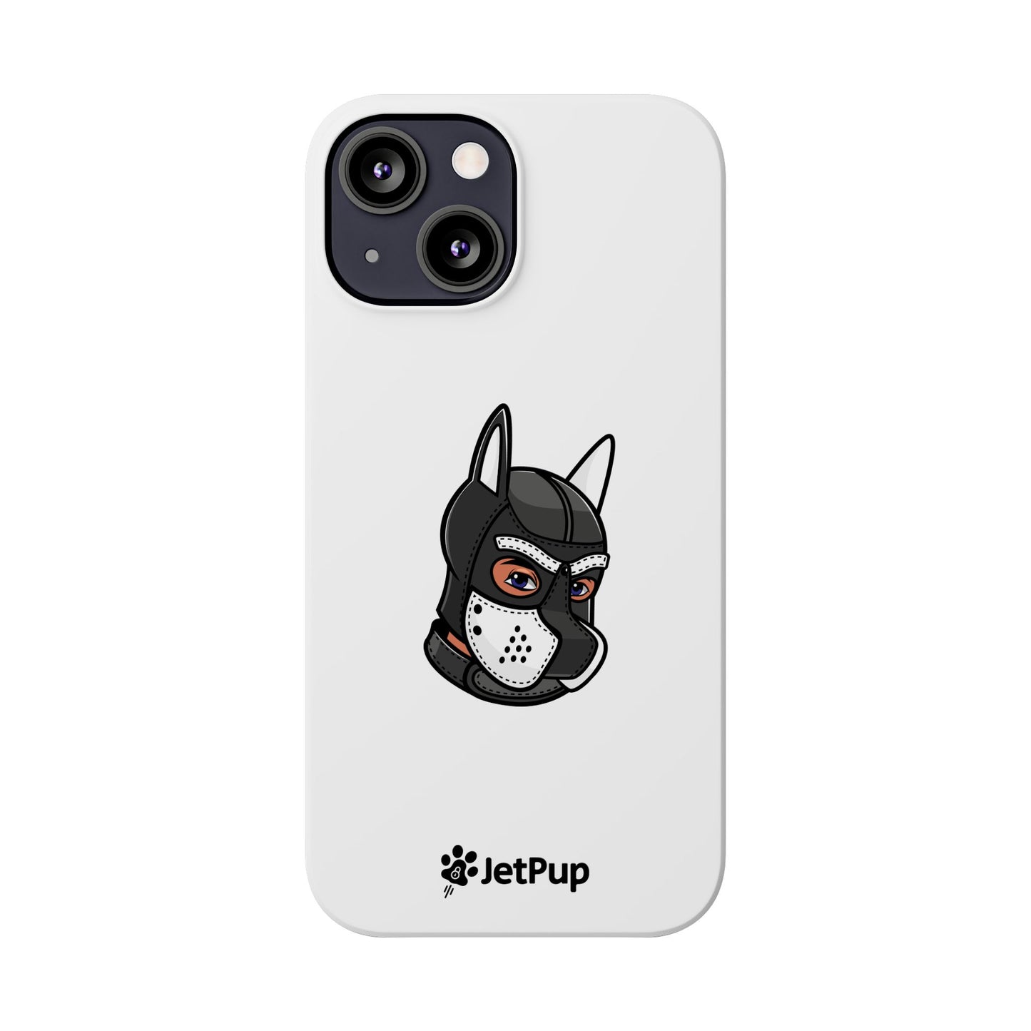 Pup Hood Slim iPhone Cases - White