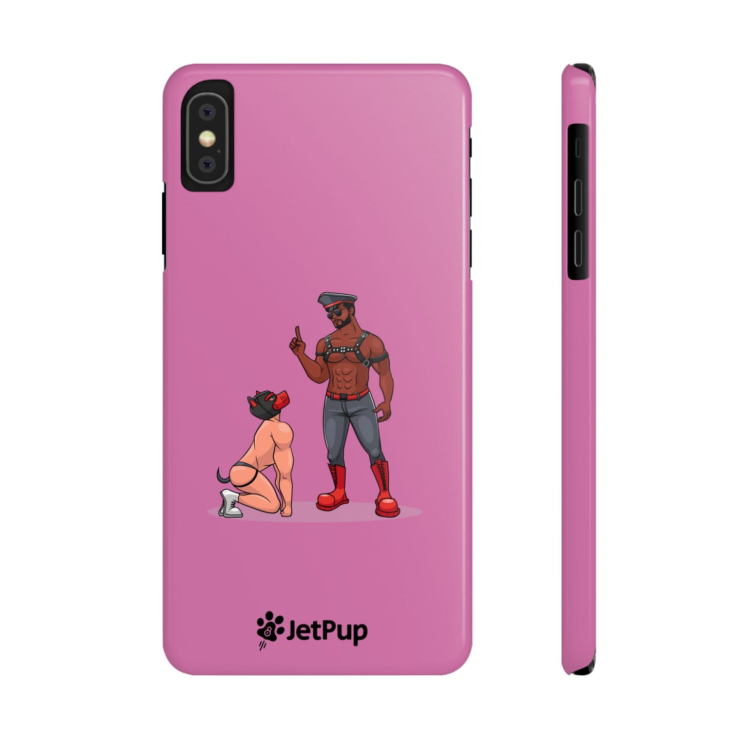 Sir & Pup Hood Slim iPhone Cases - Pink