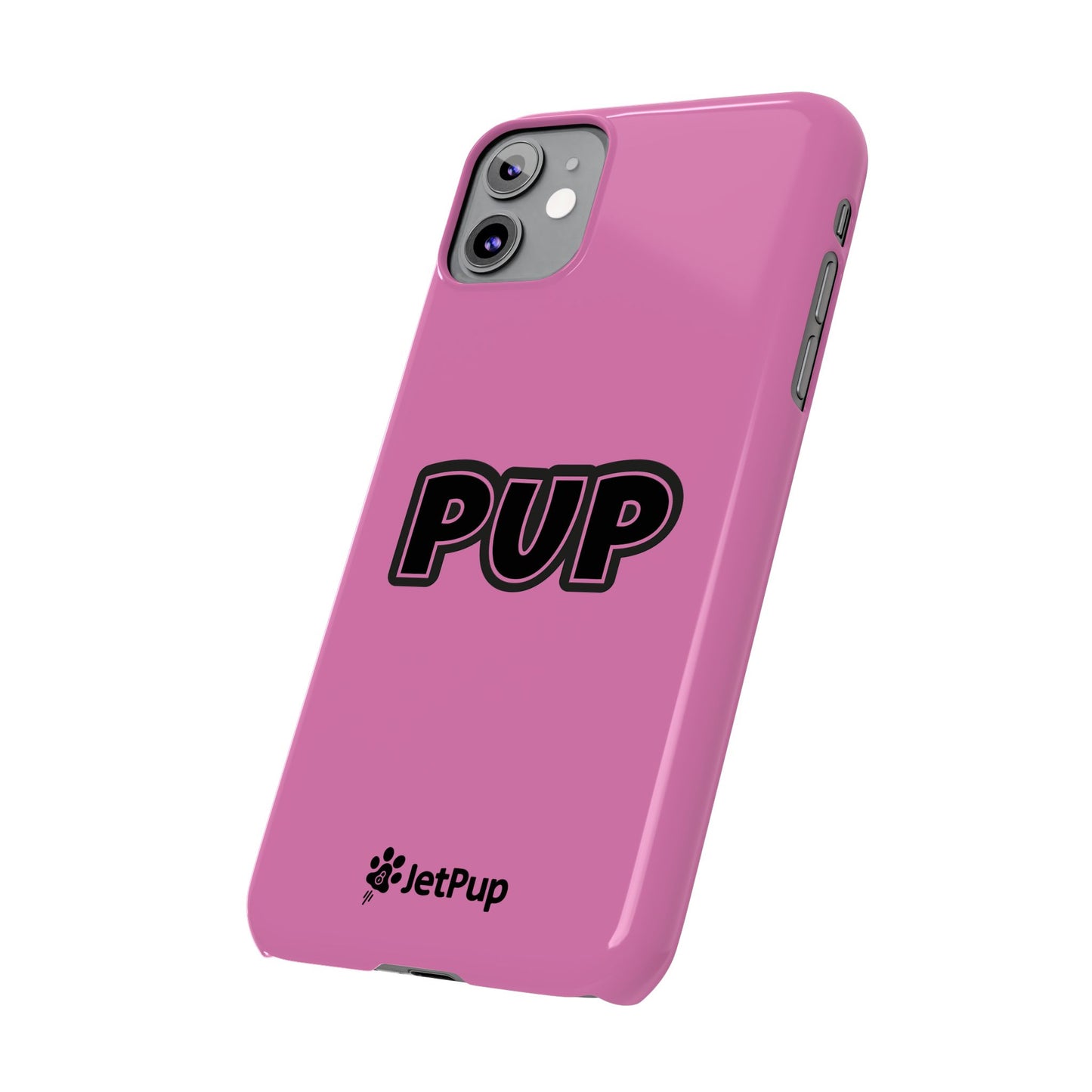 Pup Slim iPhone Cases - Pink