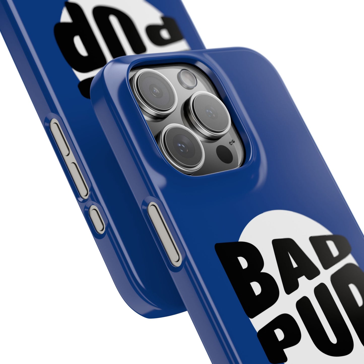 Bad Pup Slim iPhone Cases - Blue