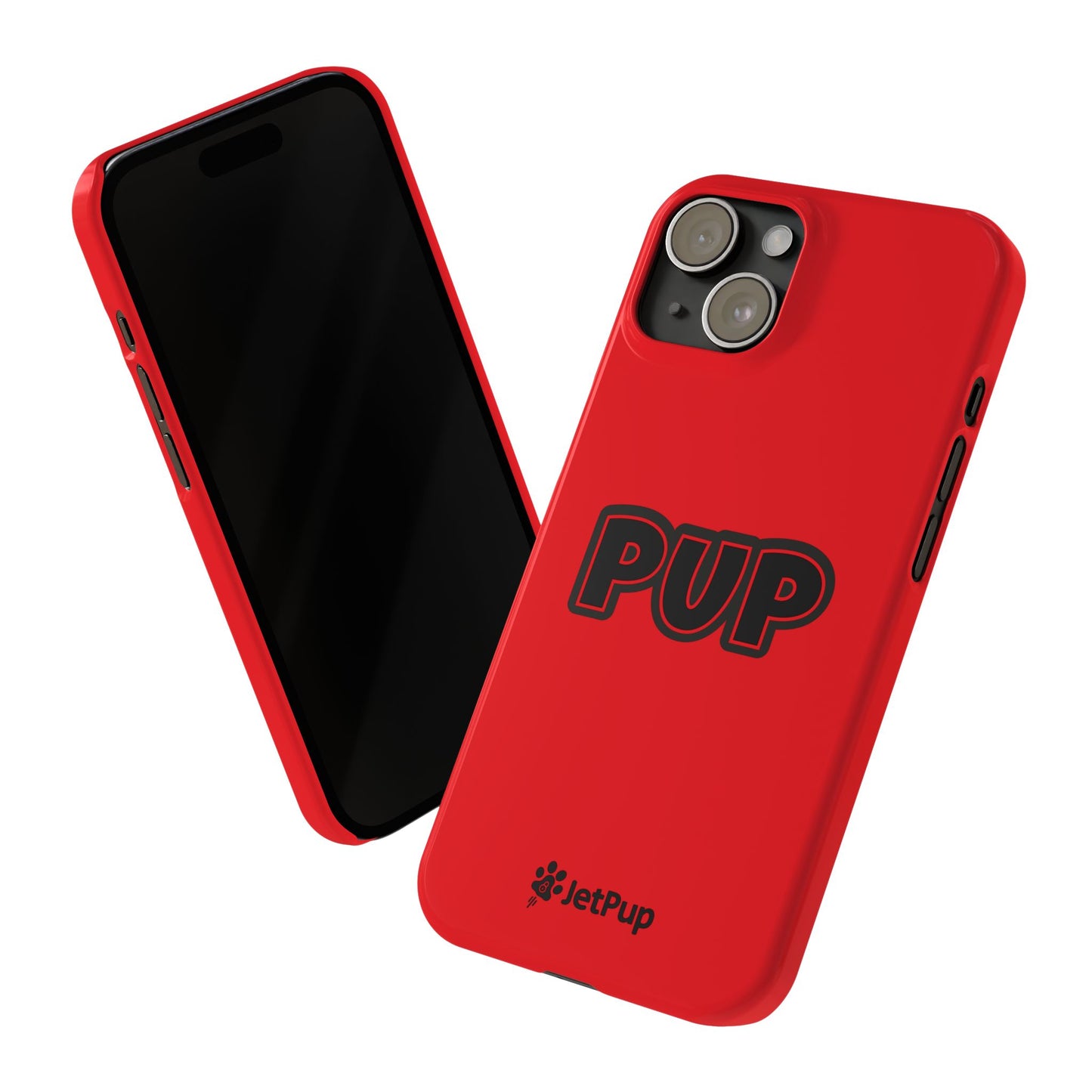 Pup Slim iPhone Cases - Red