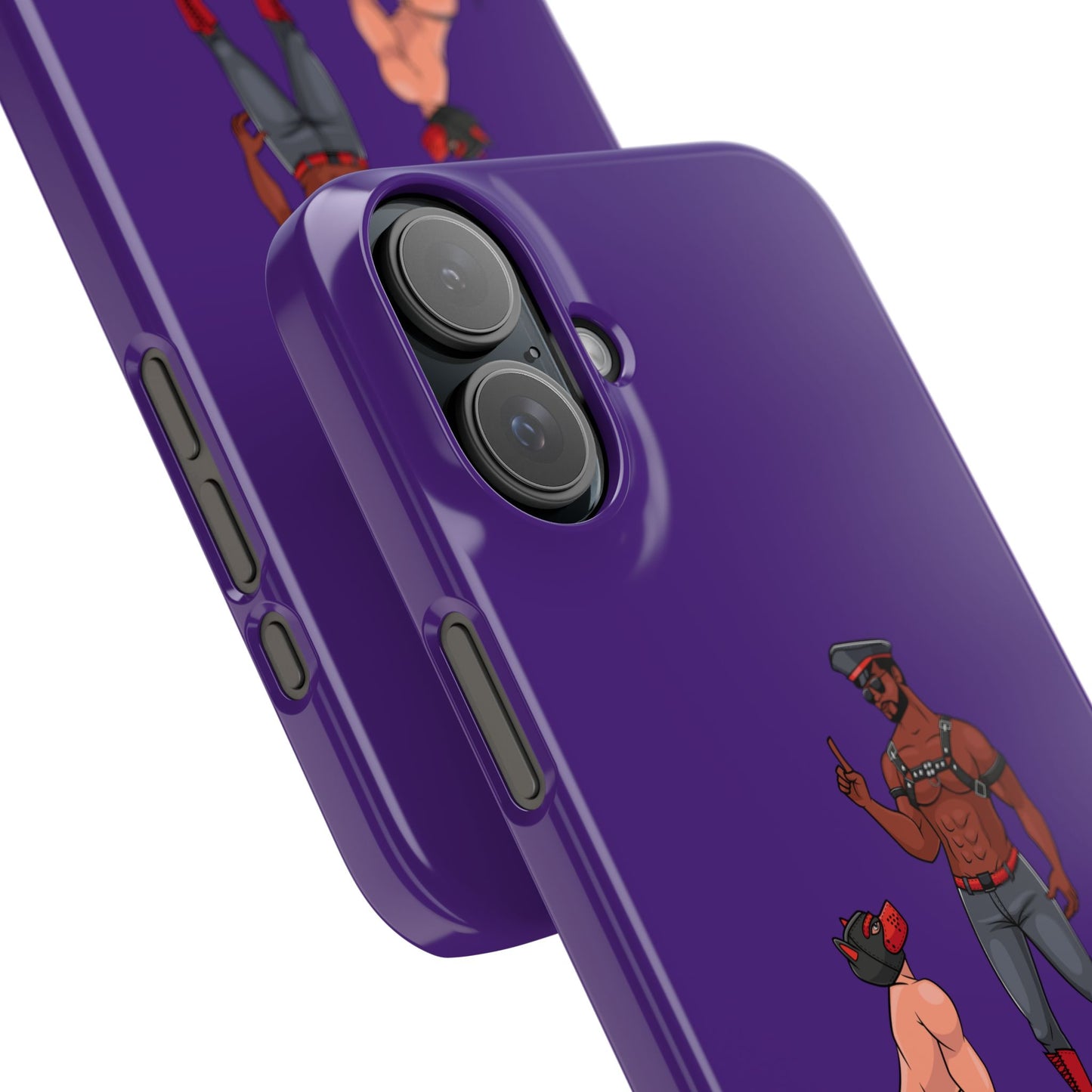 Sir & Pup Hood Slim iPhone Cases - Purple