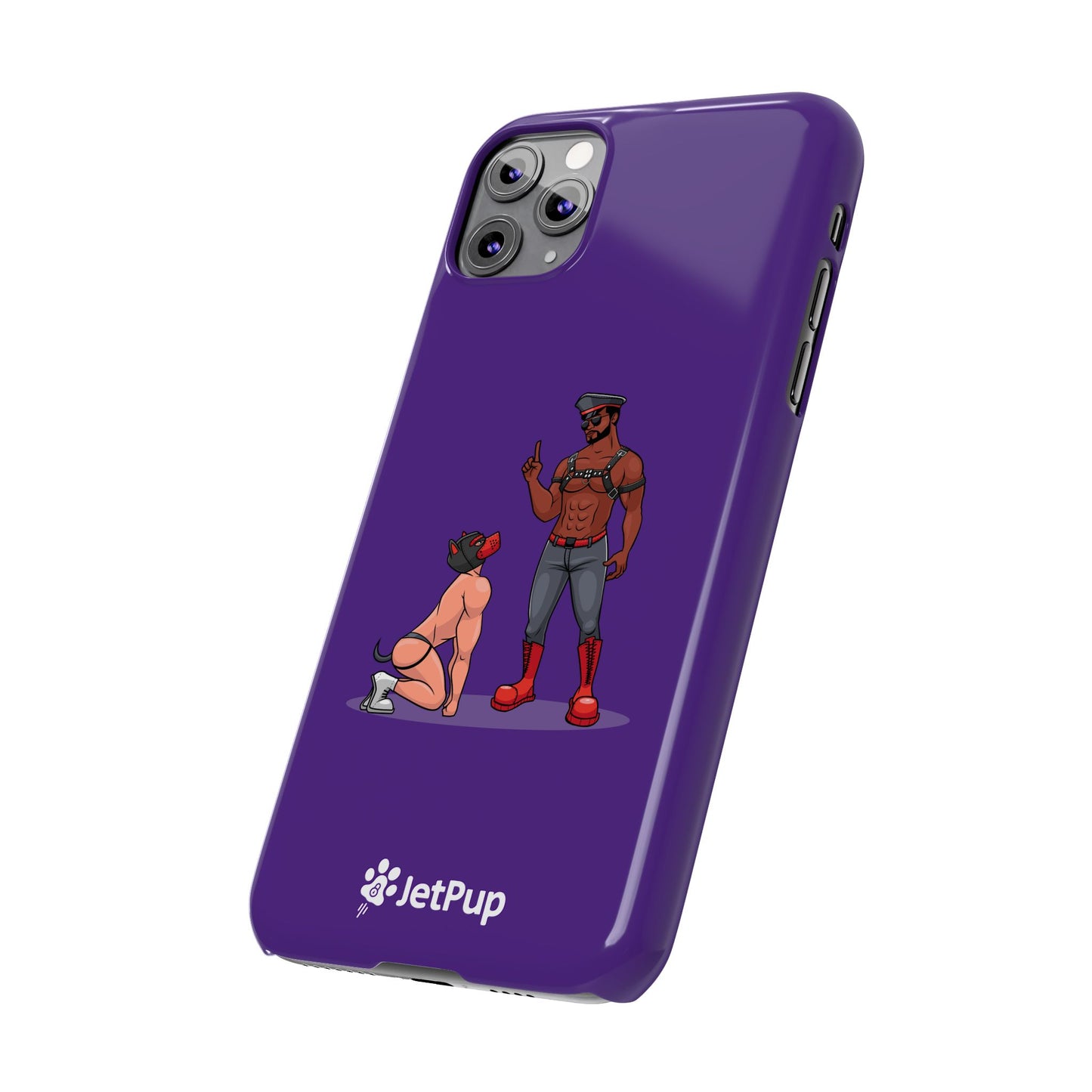 Sir & Pup Hood Slim iPhone Cases - Purple