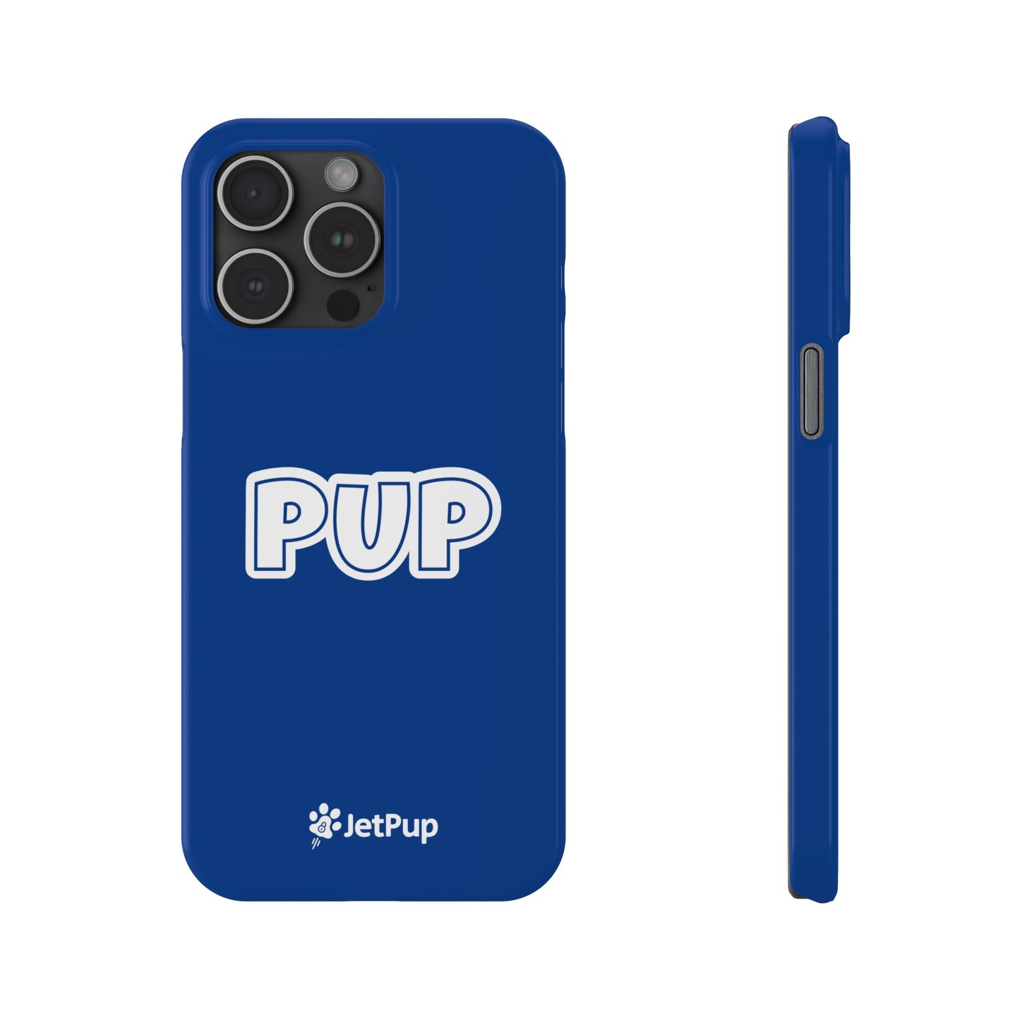 Pup Slim iPhone Cases - Blue