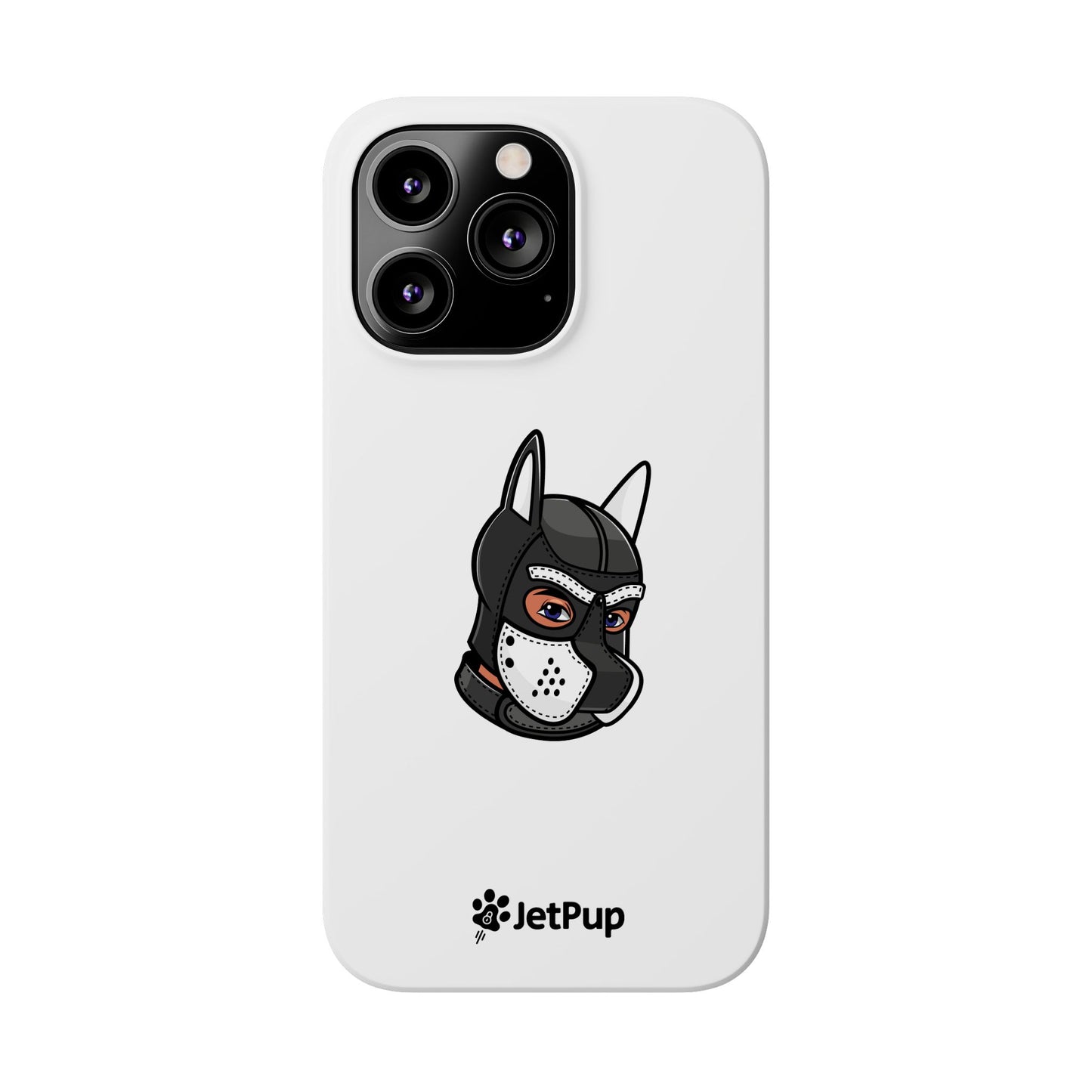 Pup Hood Slim iPhone Cases - White