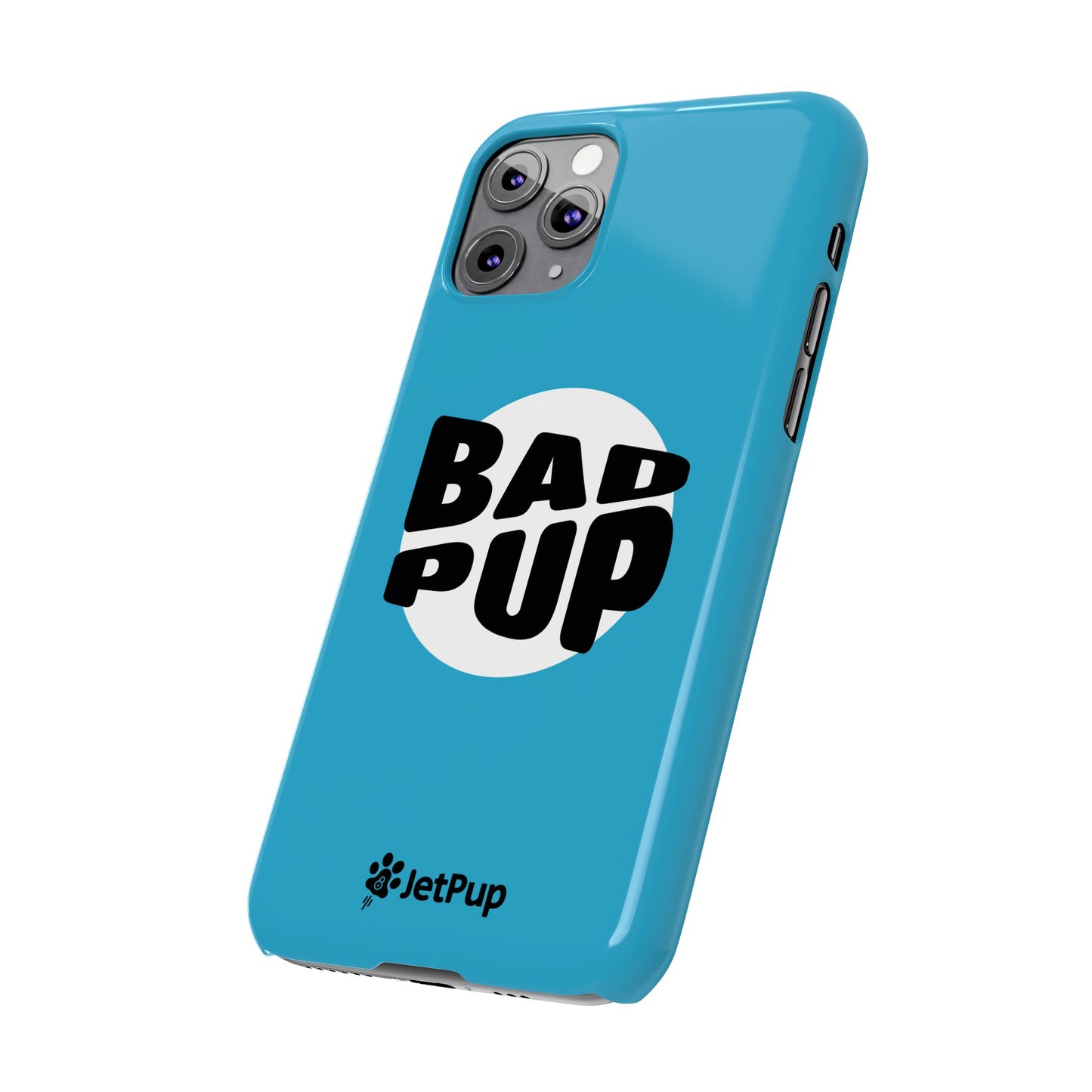 Bad Pup Slim iPhone Cases - Turquoise