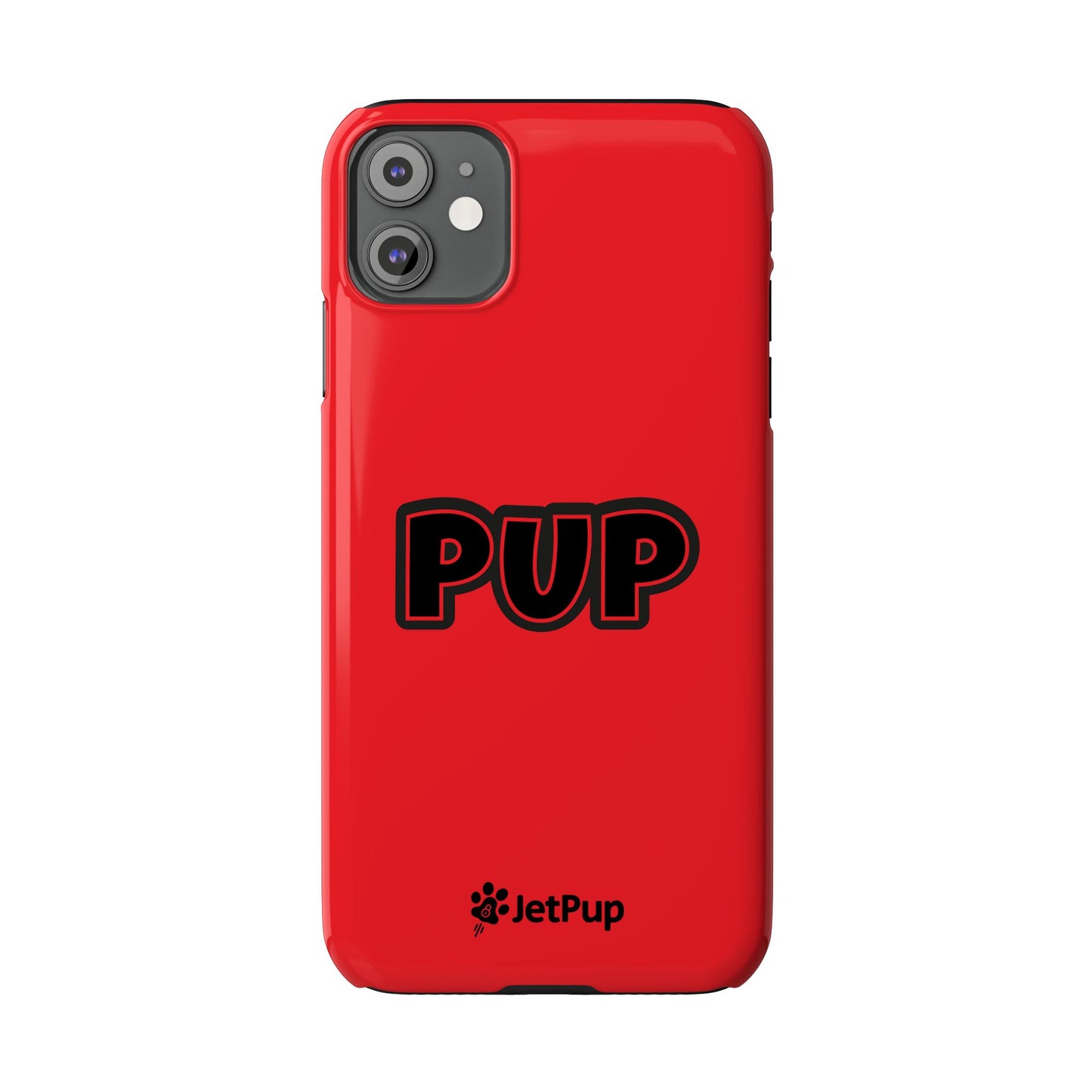 Pup Slim iPhone Cases - Red