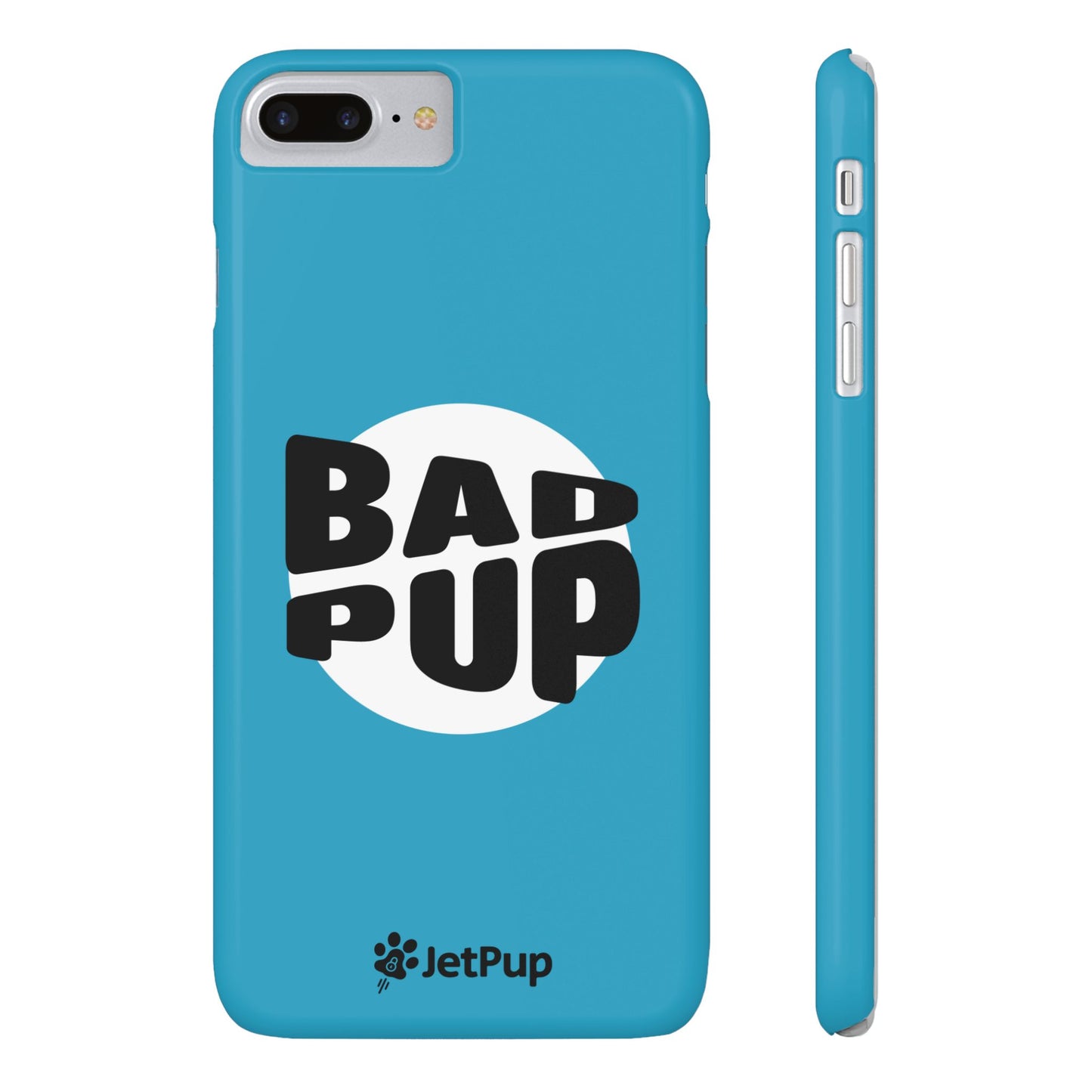 Bad Pup Slim iPhone Cases - Turquoise