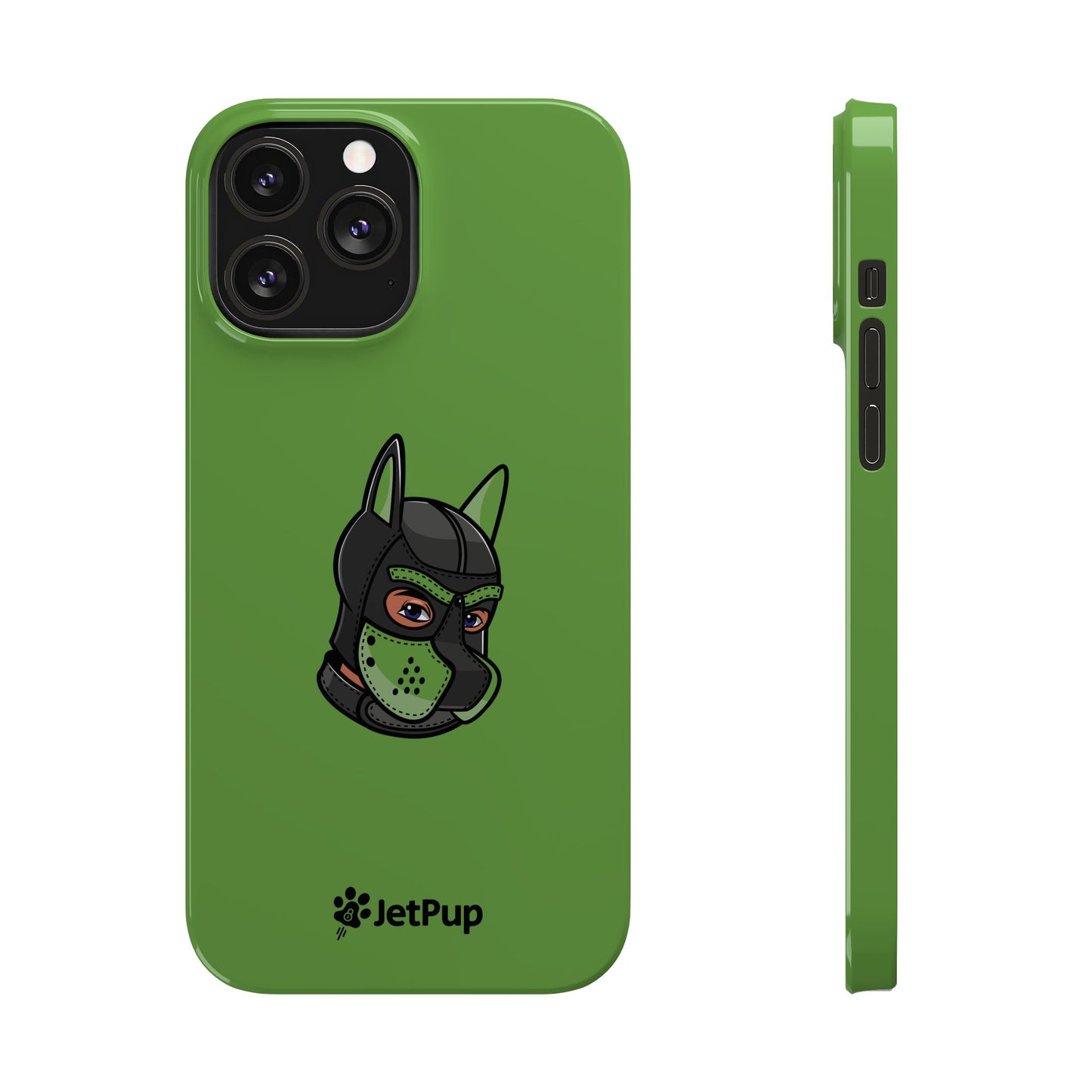 Pup Hood Slim iPhone Cases - Green