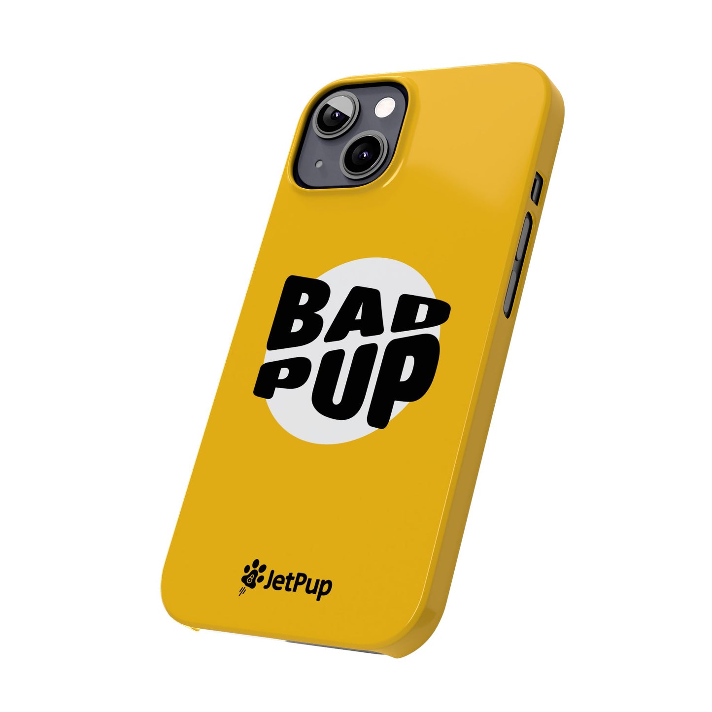 Bad Pup Slim iPhone Cases - Yellow