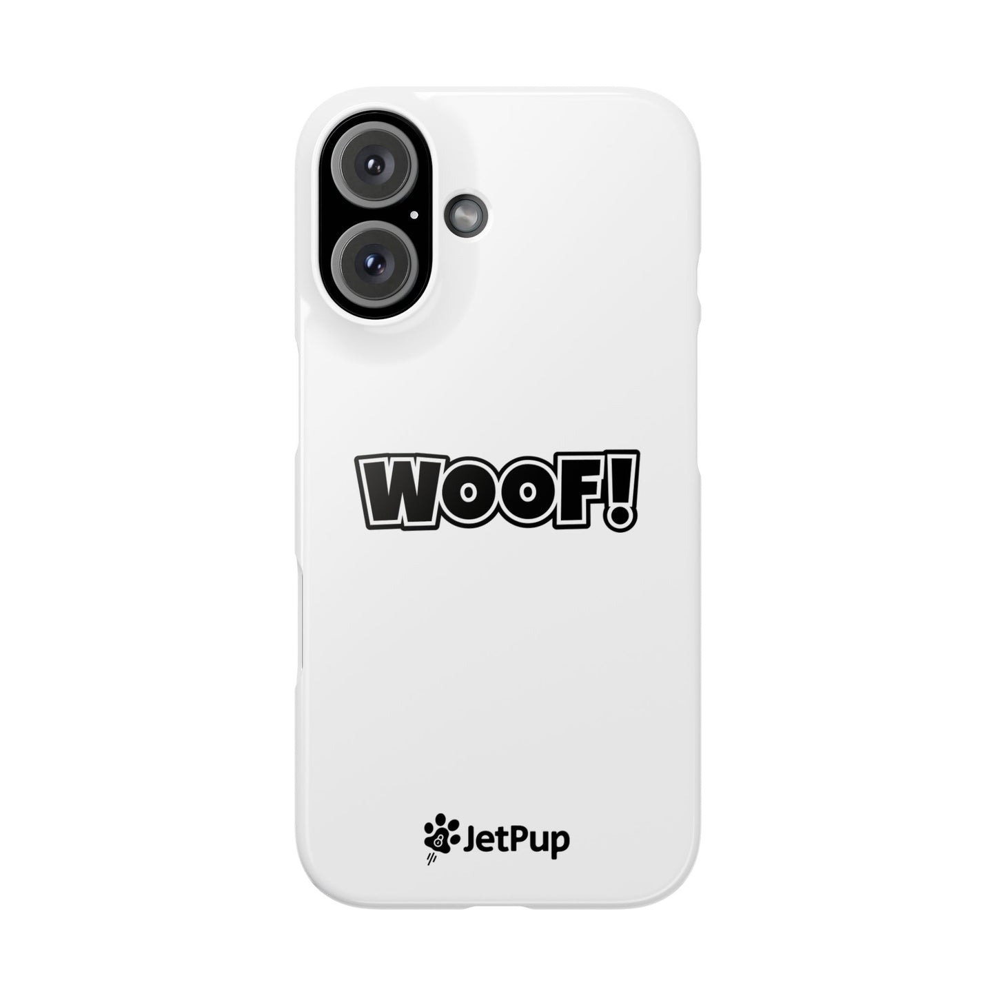 Woof Slim iPhone Cases - White