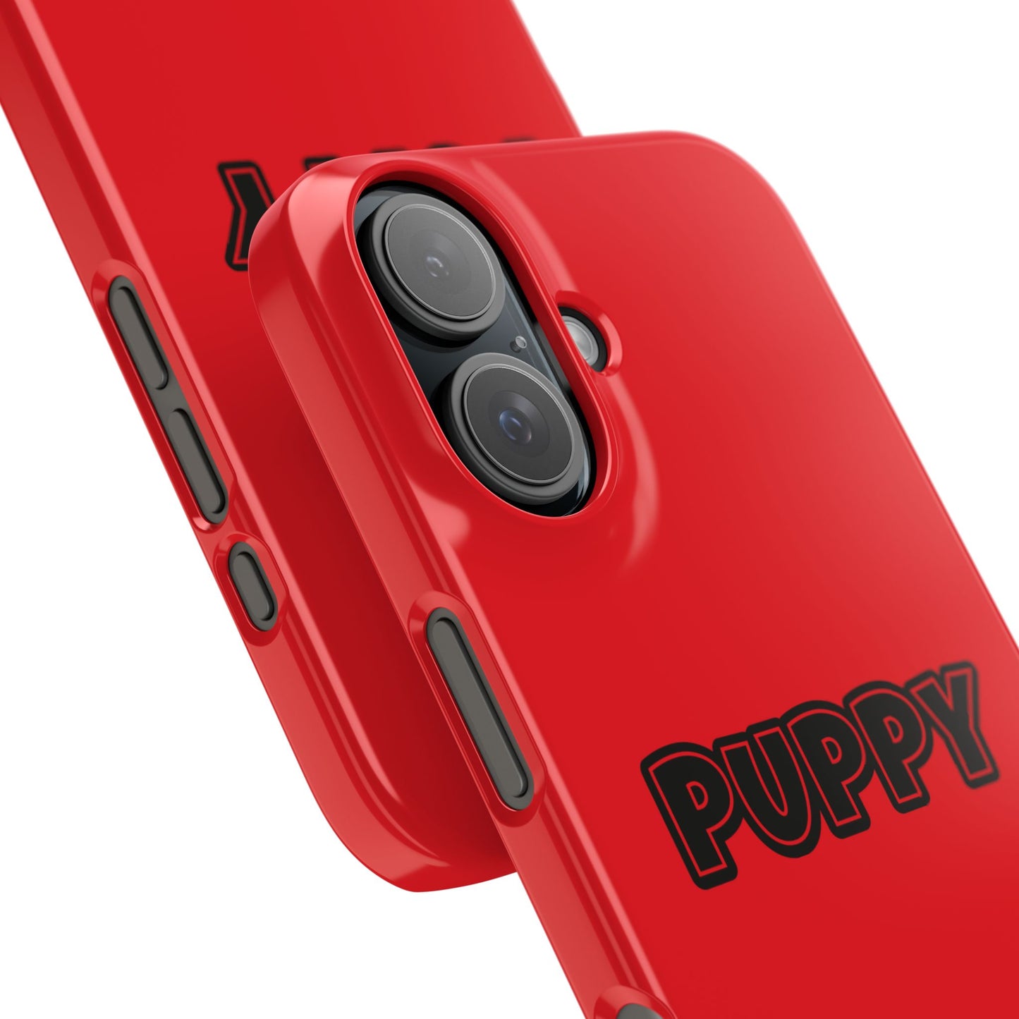 Puppy Slim iPhone Cases - Red