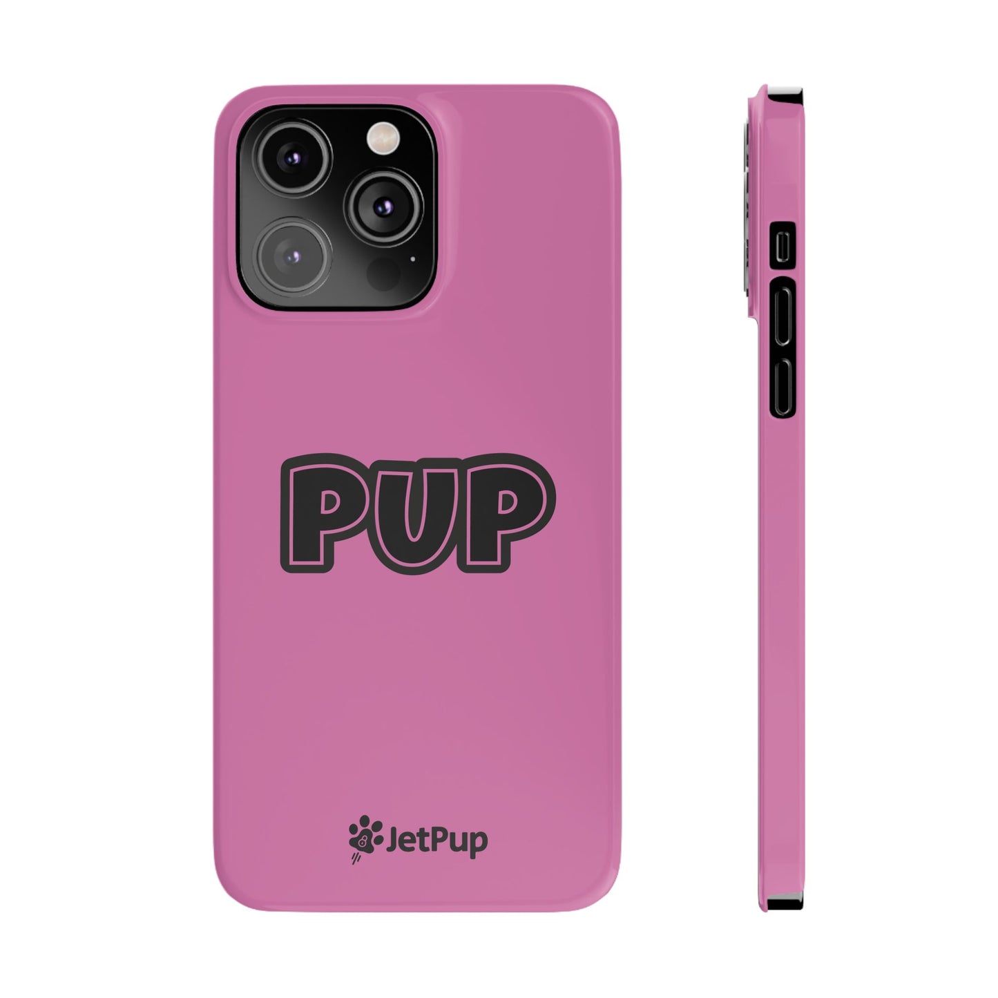 Pup Slim iPhone Cases - Pink