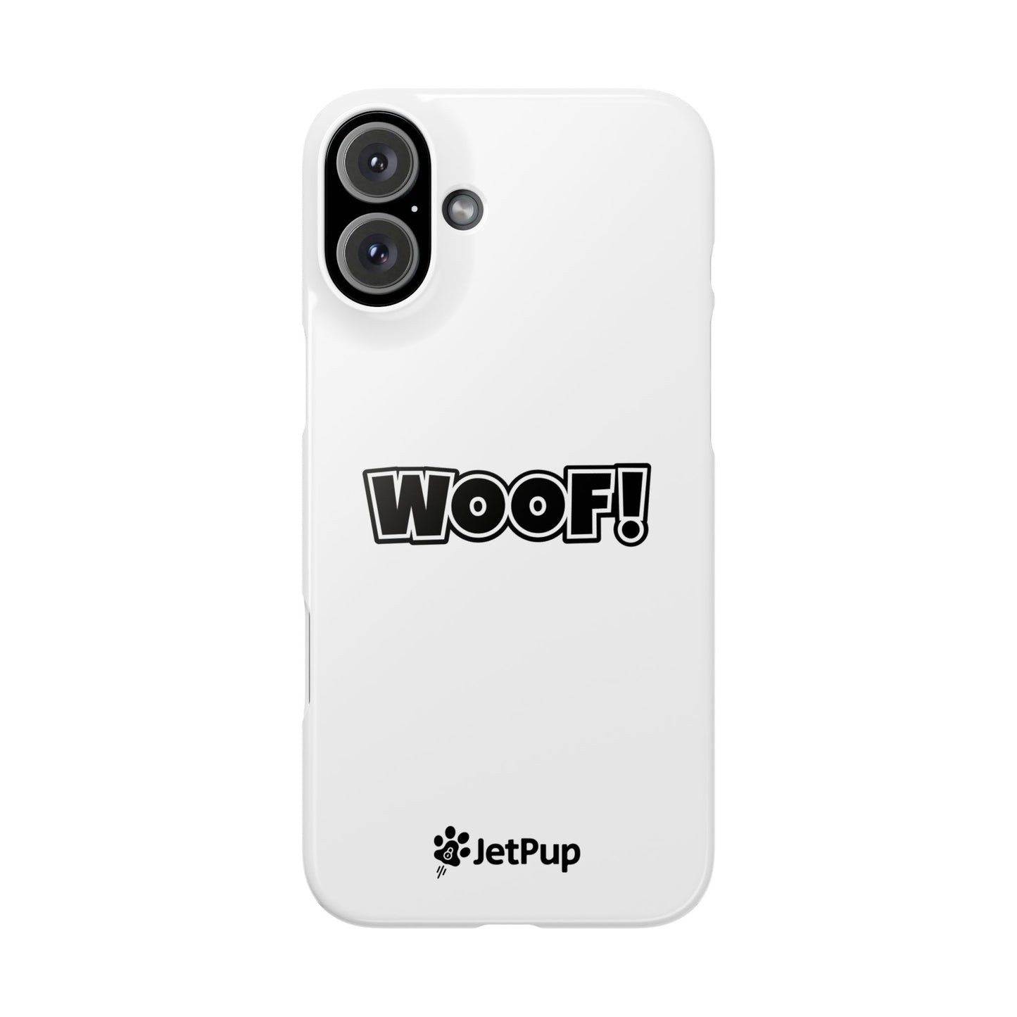 Woof Slim iPhone Cases - White