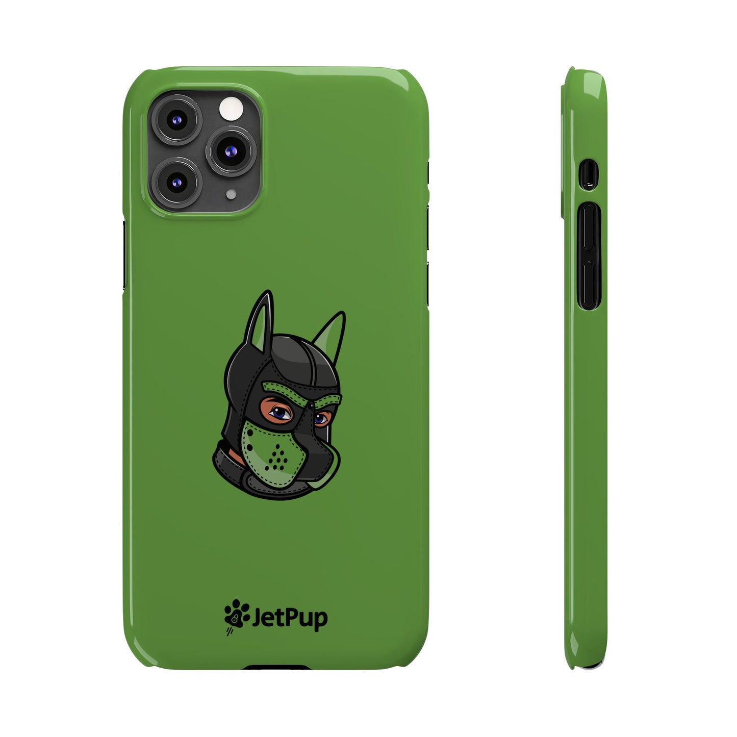 Pup Hood Slim iPhone Cases - Green