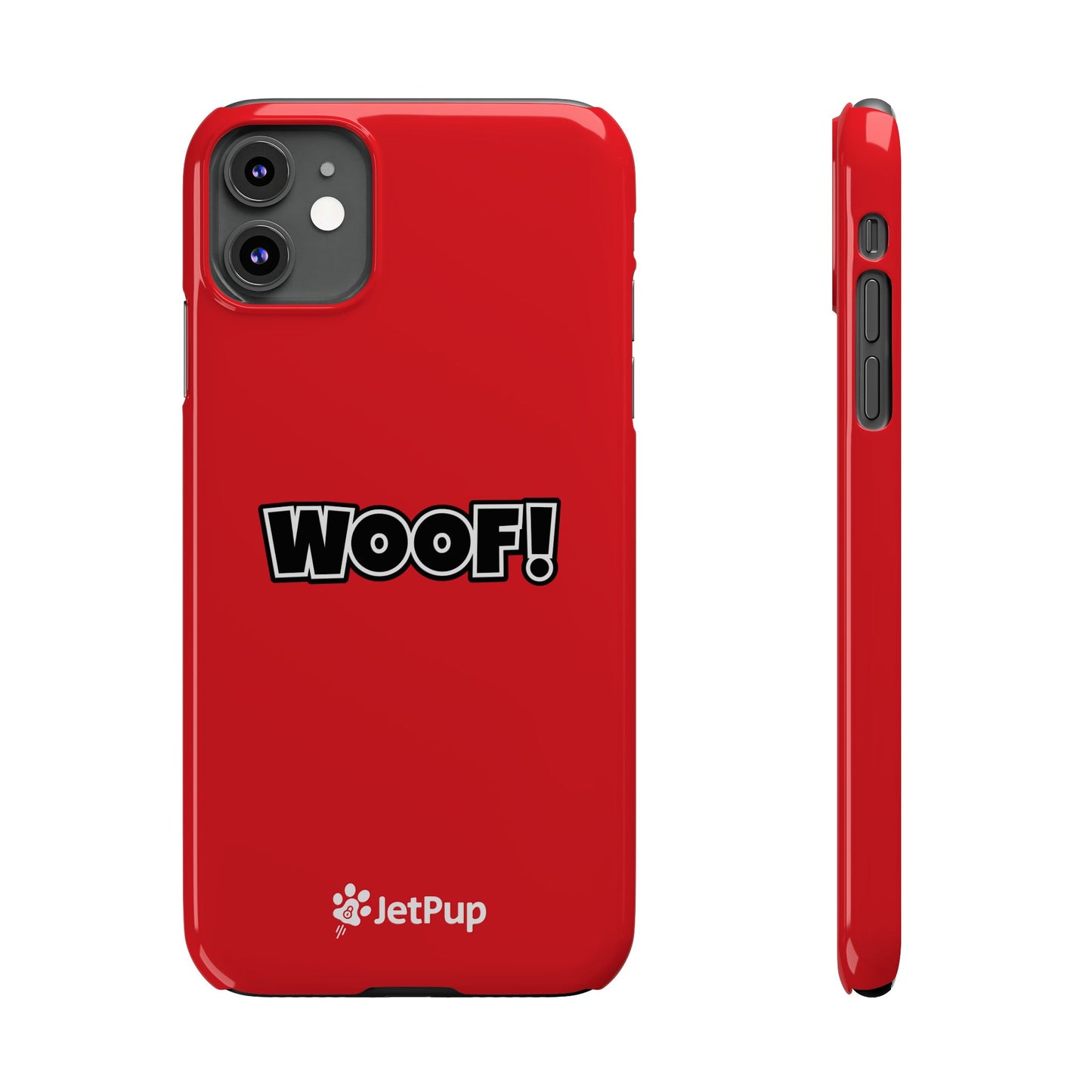 Woof Slim iPhone Cases - Red