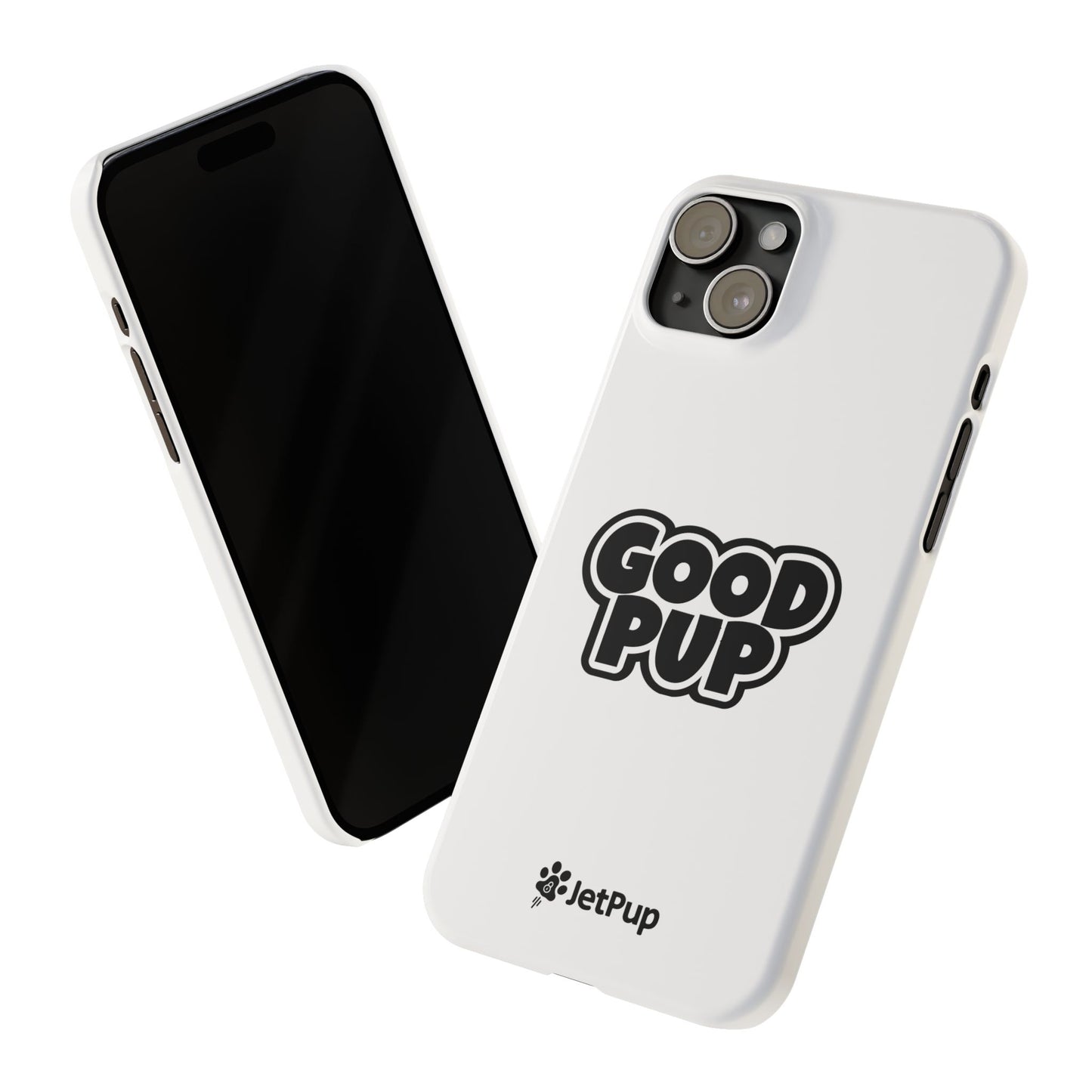 Good Pup Slim iPhone Cases - White