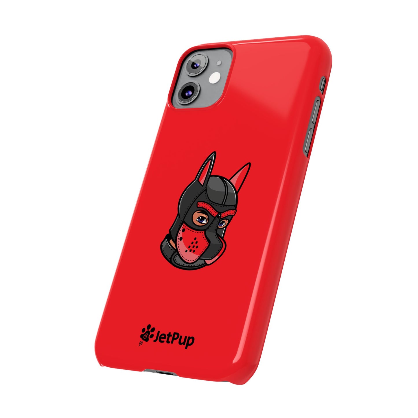 Pup Hood Slim iPhone Cases - Red
