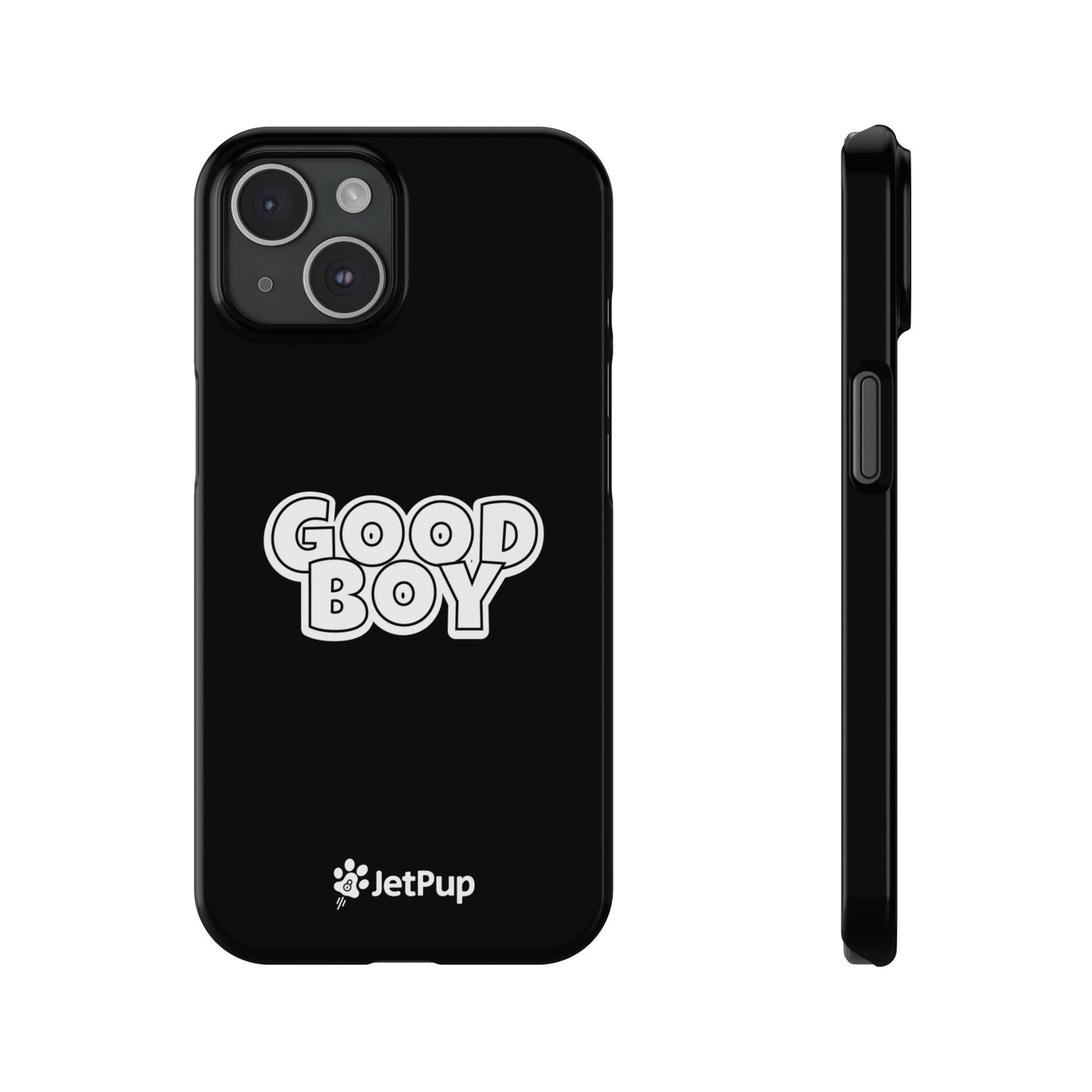 Good Boy Slim iPhone Cases - Black