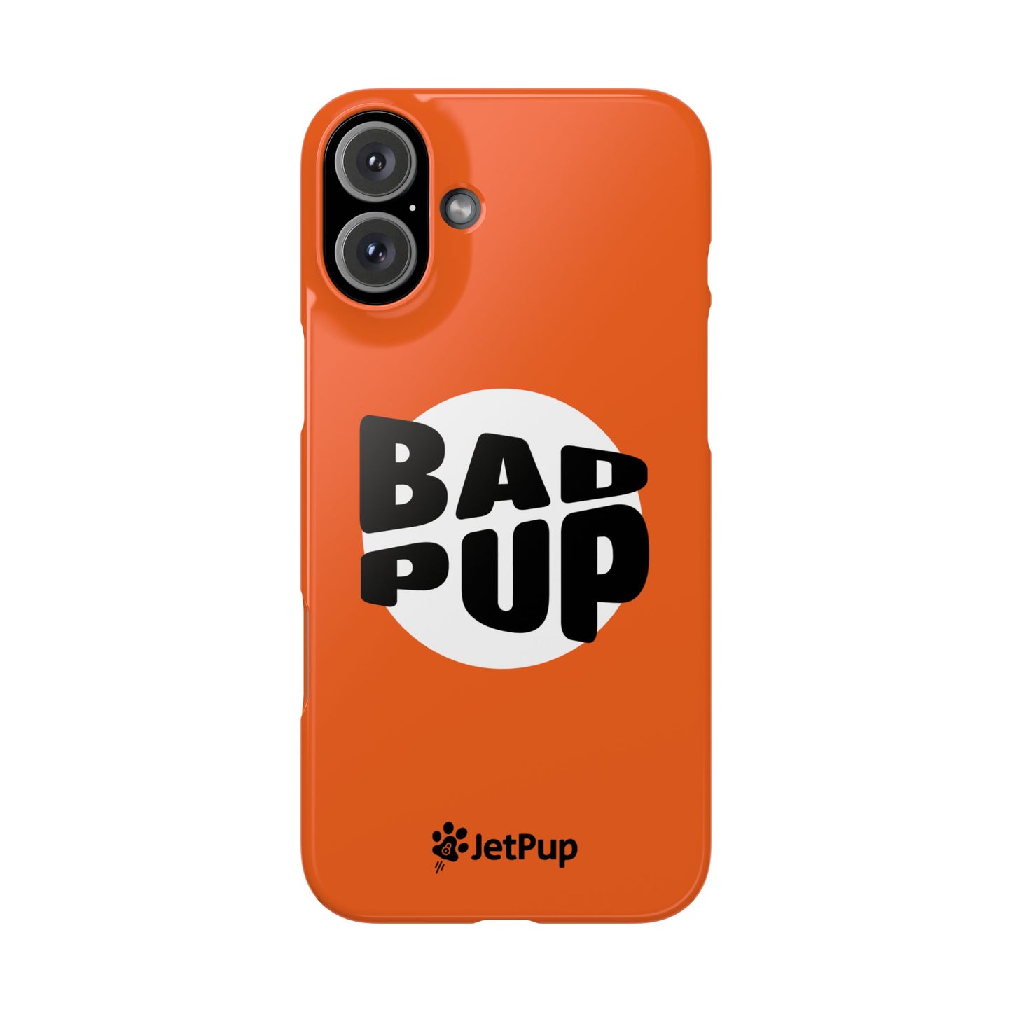 Bad Pup Slim iPhone Cases - Orange