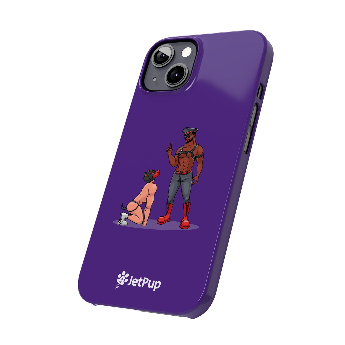 Sir & Pup Hood Slim iPhone Cases - Purple