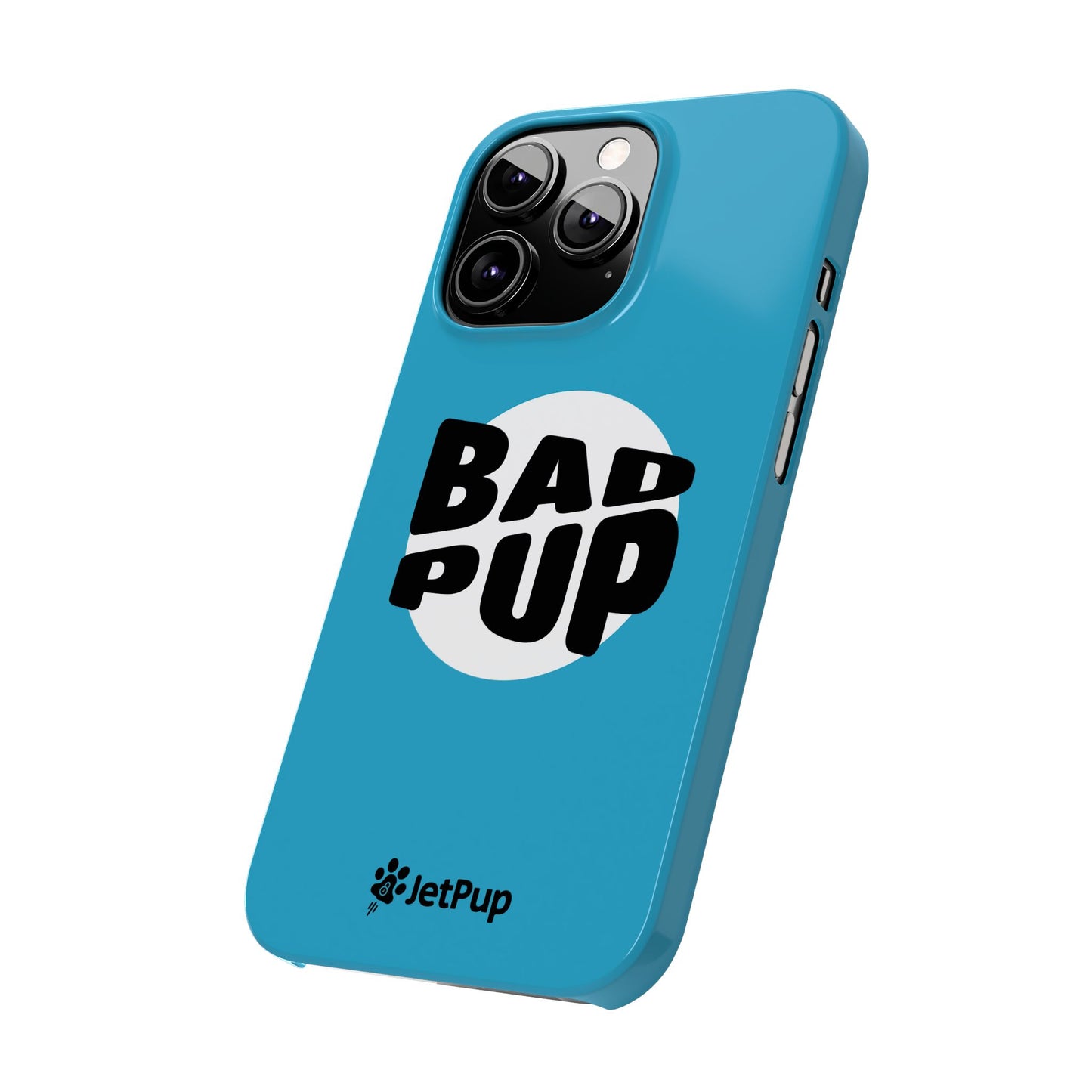 Bad Pup Slim iPhone Cases - Turquoise