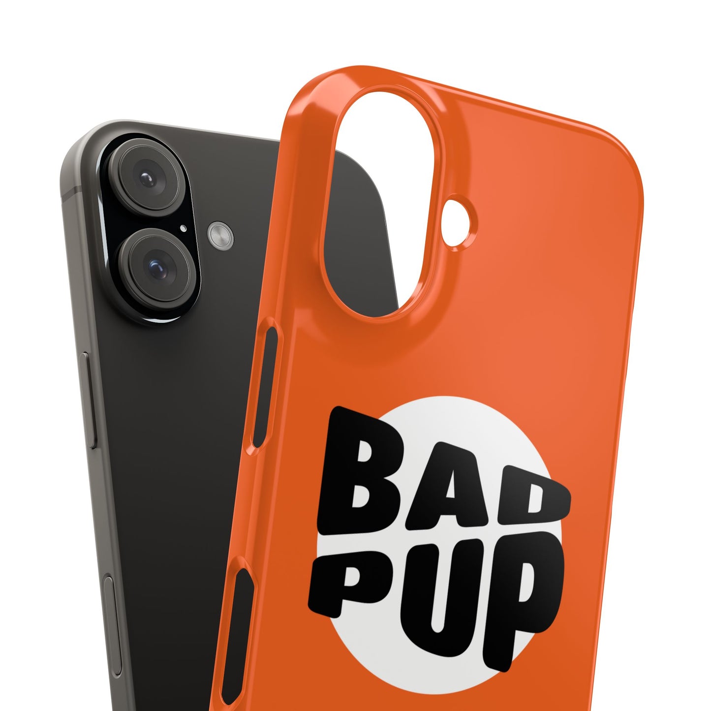 Bad Pup Slim iPhone Cases - Orange