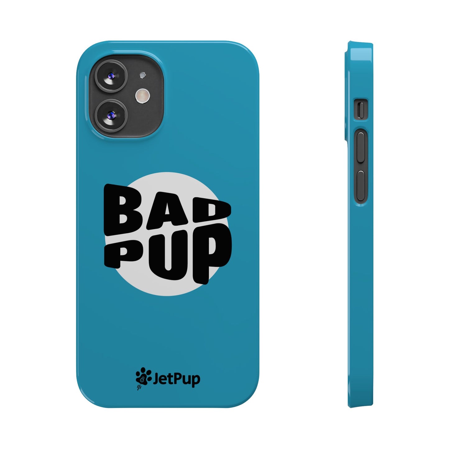 Bad Pup Slim iPhone Cases - Turquoise
