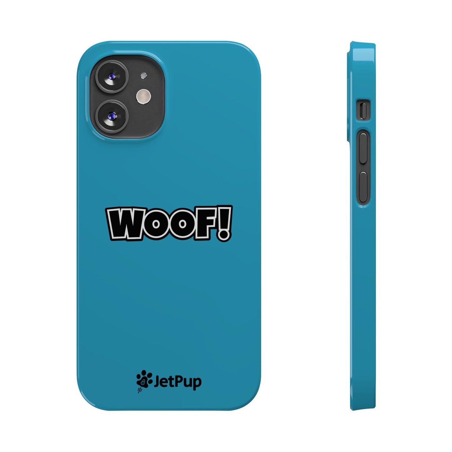 Woof Slim iPhone Cases -Turquoise