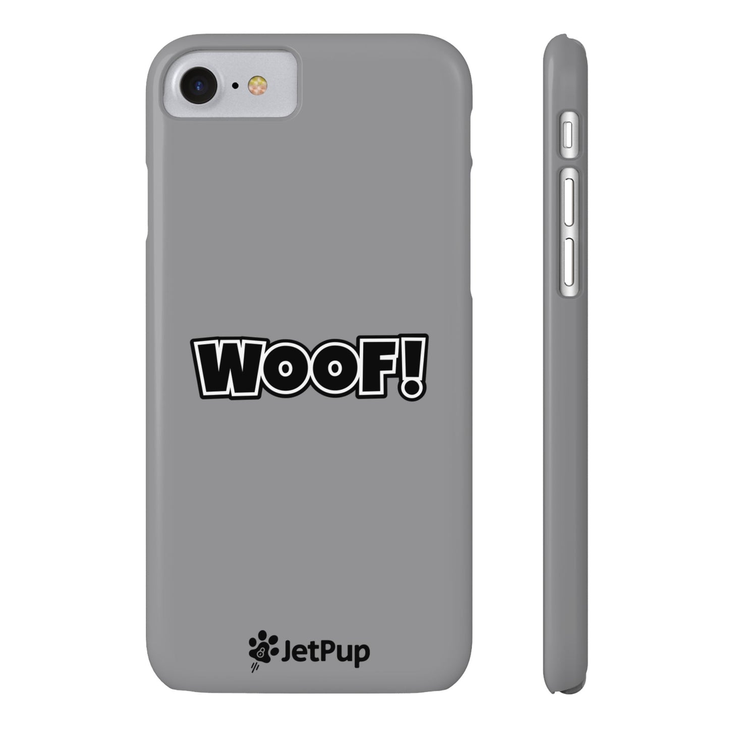 Woof Slim iPhone Cases - Grey