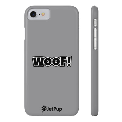 Woof Slim iPhone Cases - Grey