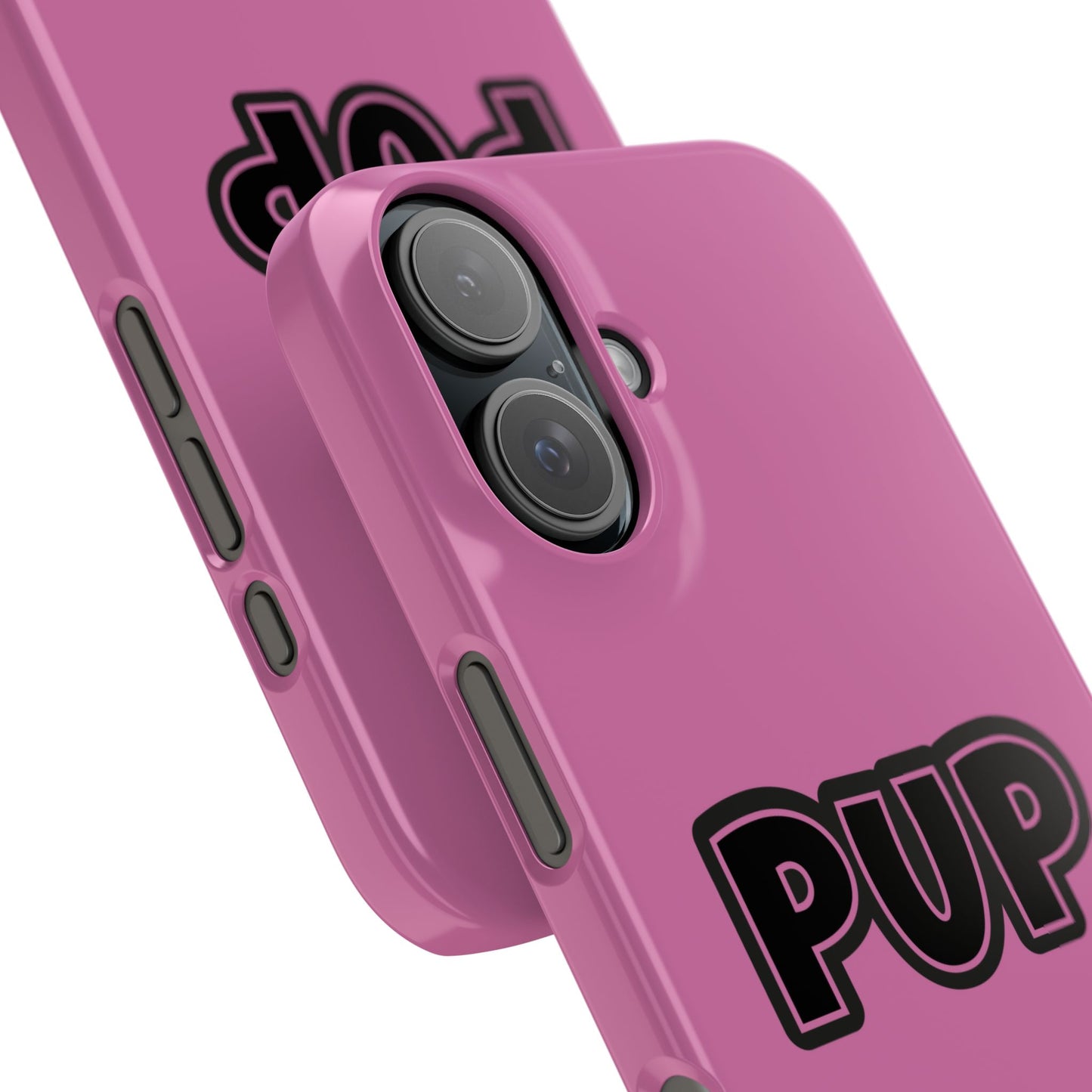 Pup Slim iPhone Cases - Pink