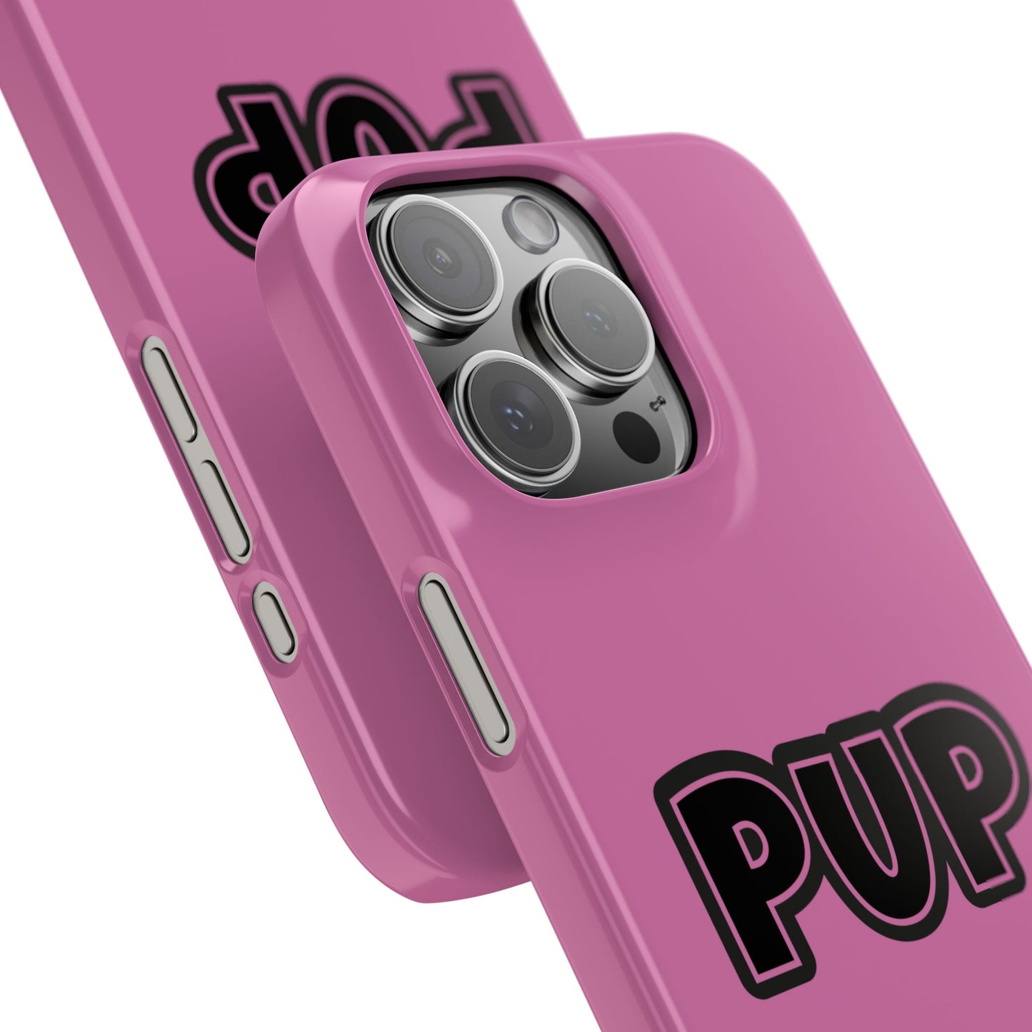 Pup Slim iPhone Cases - Pink