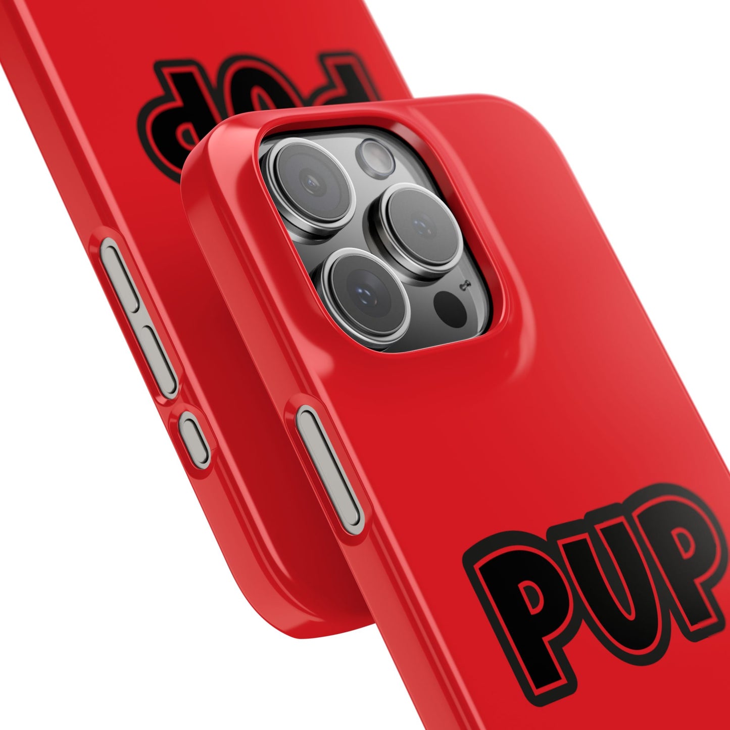 Pup Slim iPhone Cases - Red